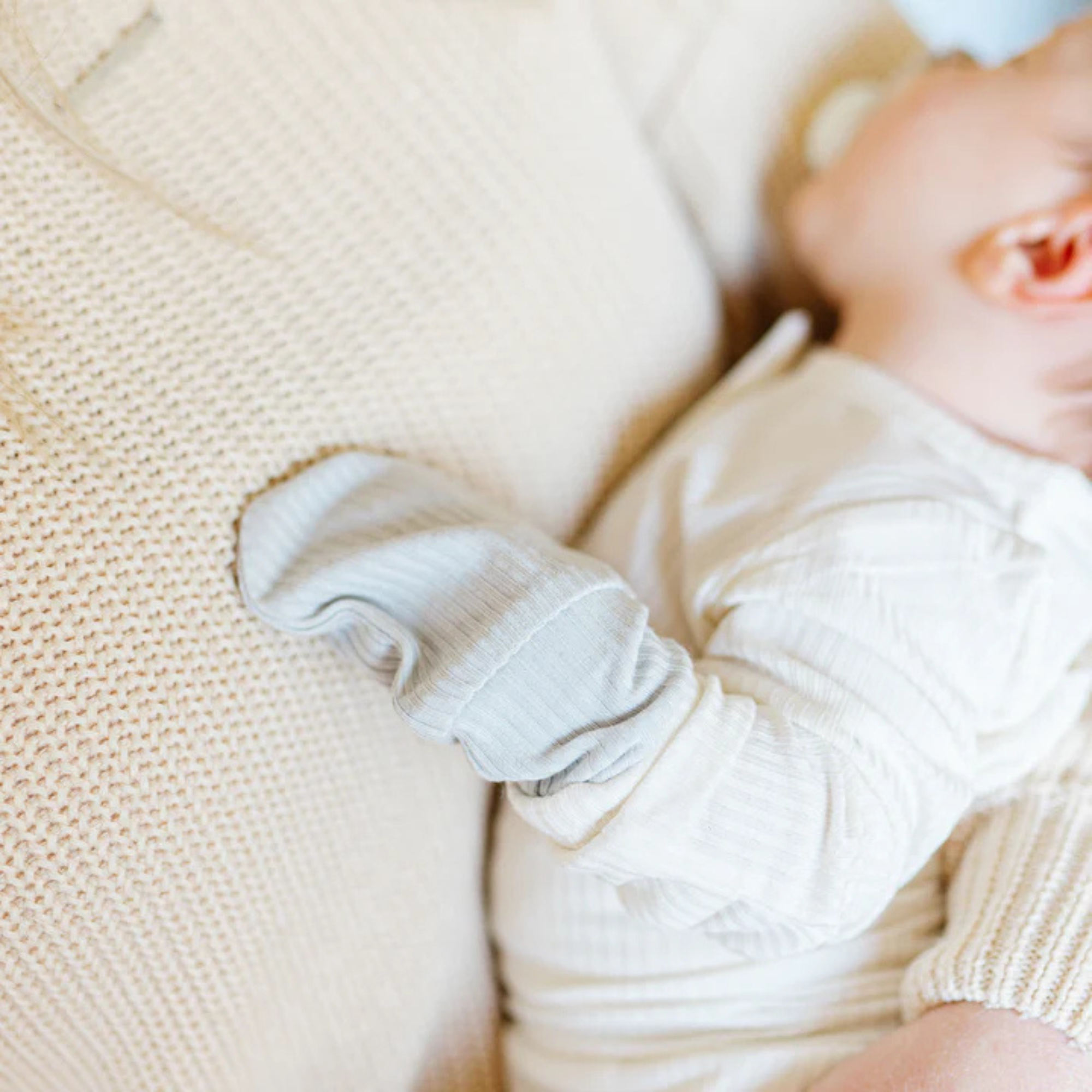 Mitaines côtelées anti-rayures BELAN J - Silver Cloud