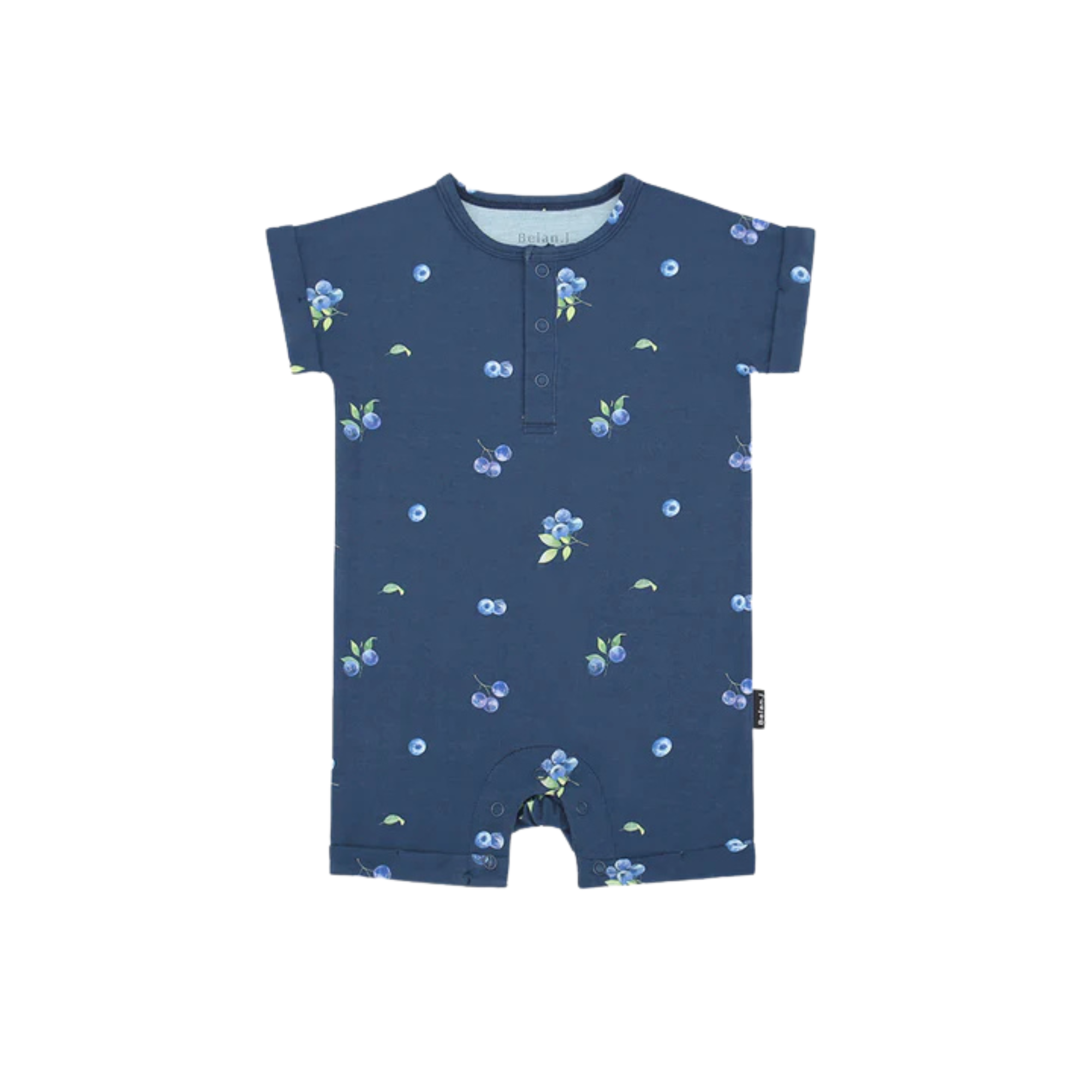 BELAN J Barboteuse courte à manches courtes - Myrtilles