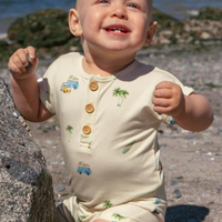 Thumbnail for BELAN J Short Sleeve Shortall Romper - Surfride