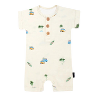 Thumbnail for BELAN J Short Sleeve Shortall Romper - Surfride