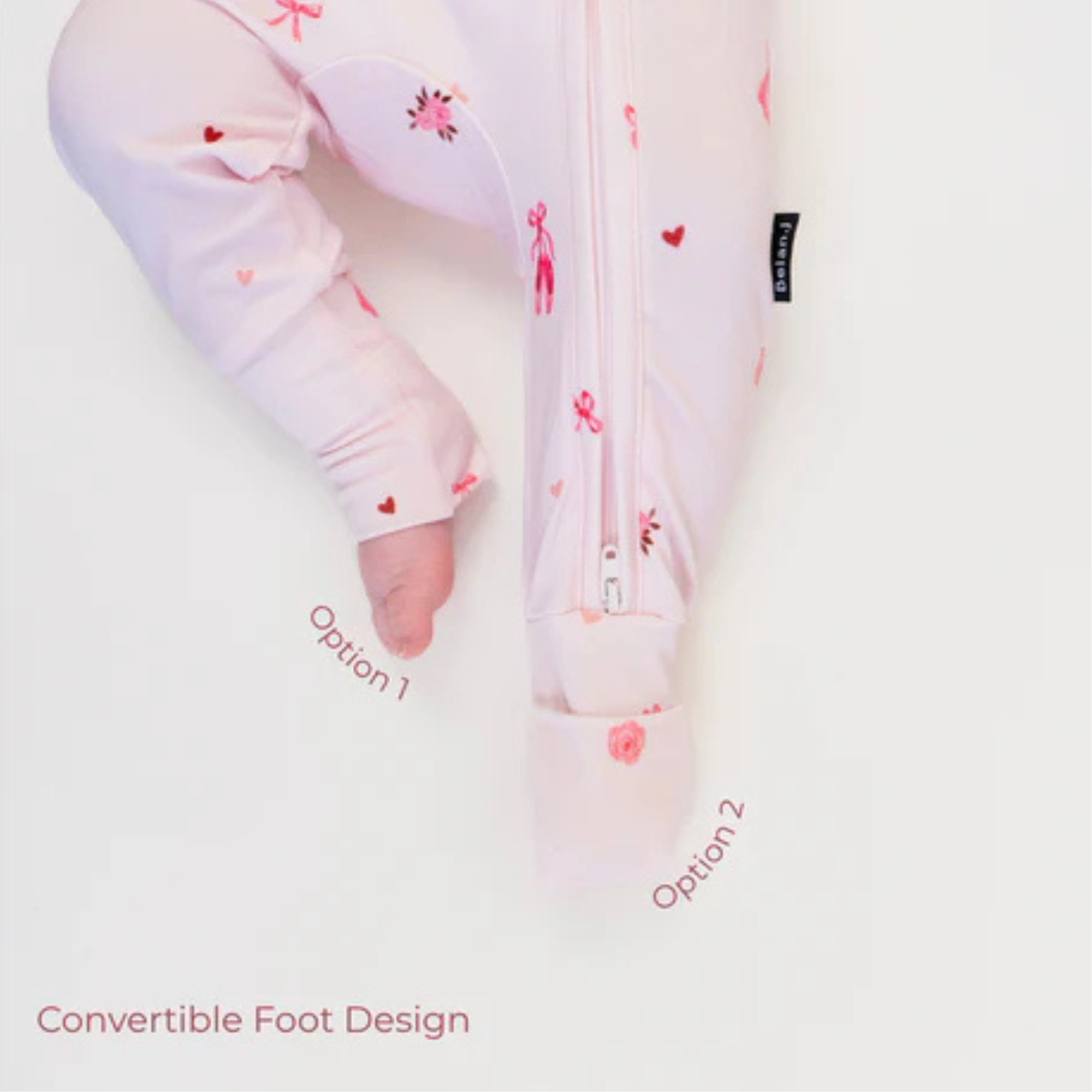 BELAN J Sleeper with Fold-Over Cuffs - Ballerina