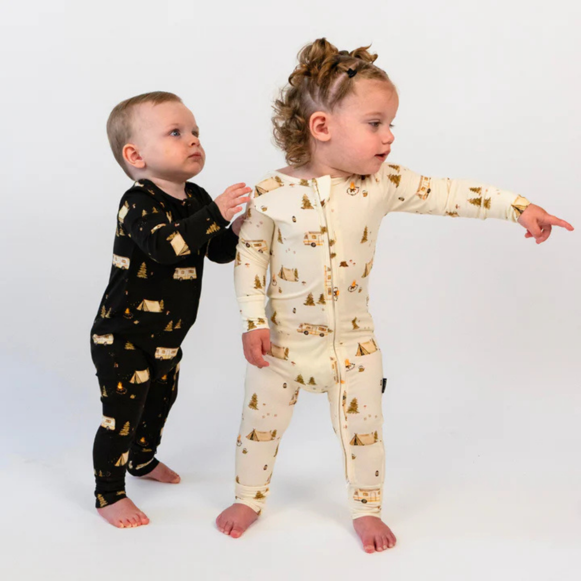 BELAN J Sleeper with Fold-Over Cuffs - Day Camp