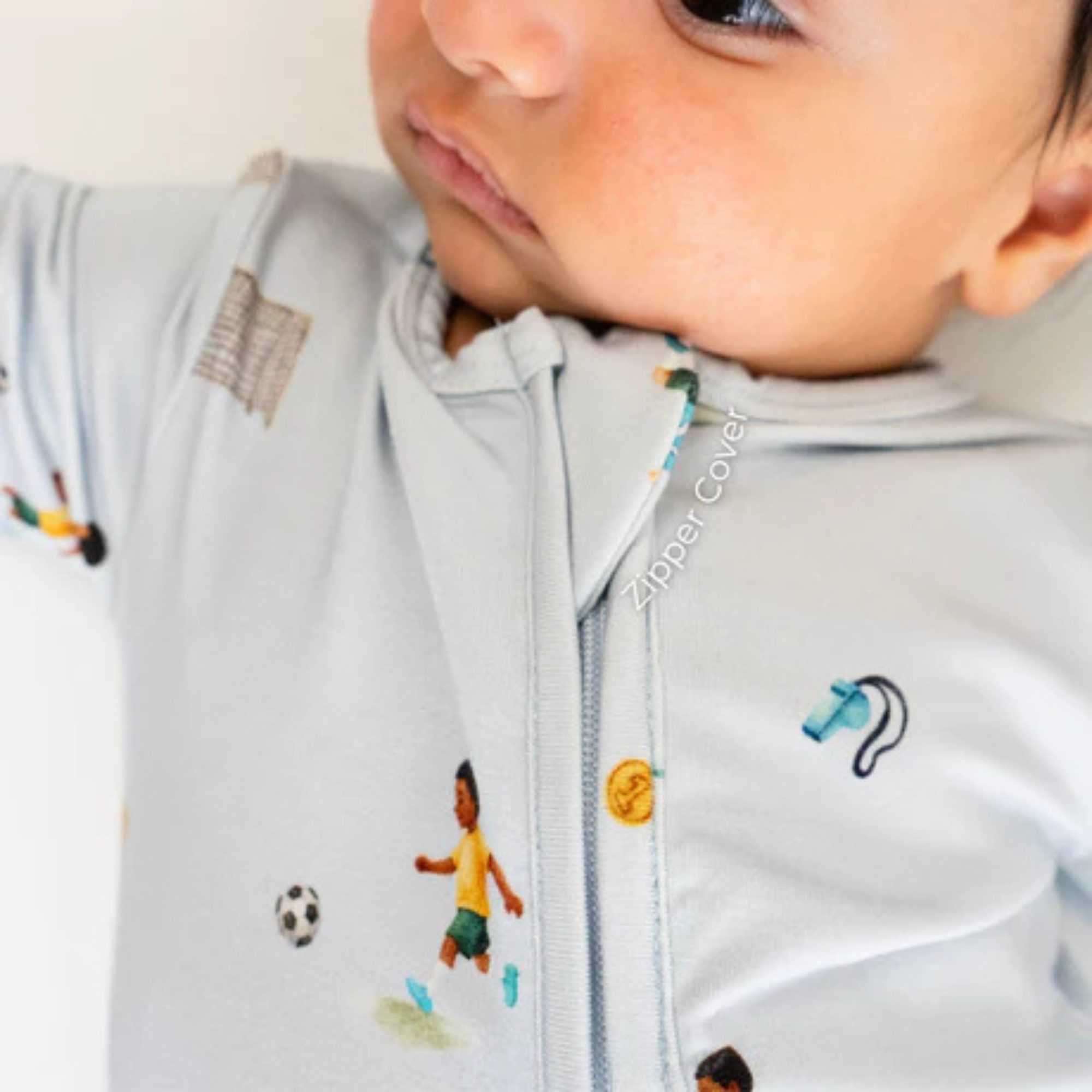 BELAN J Sleeper with Fold-Over Cuffs - Go Team