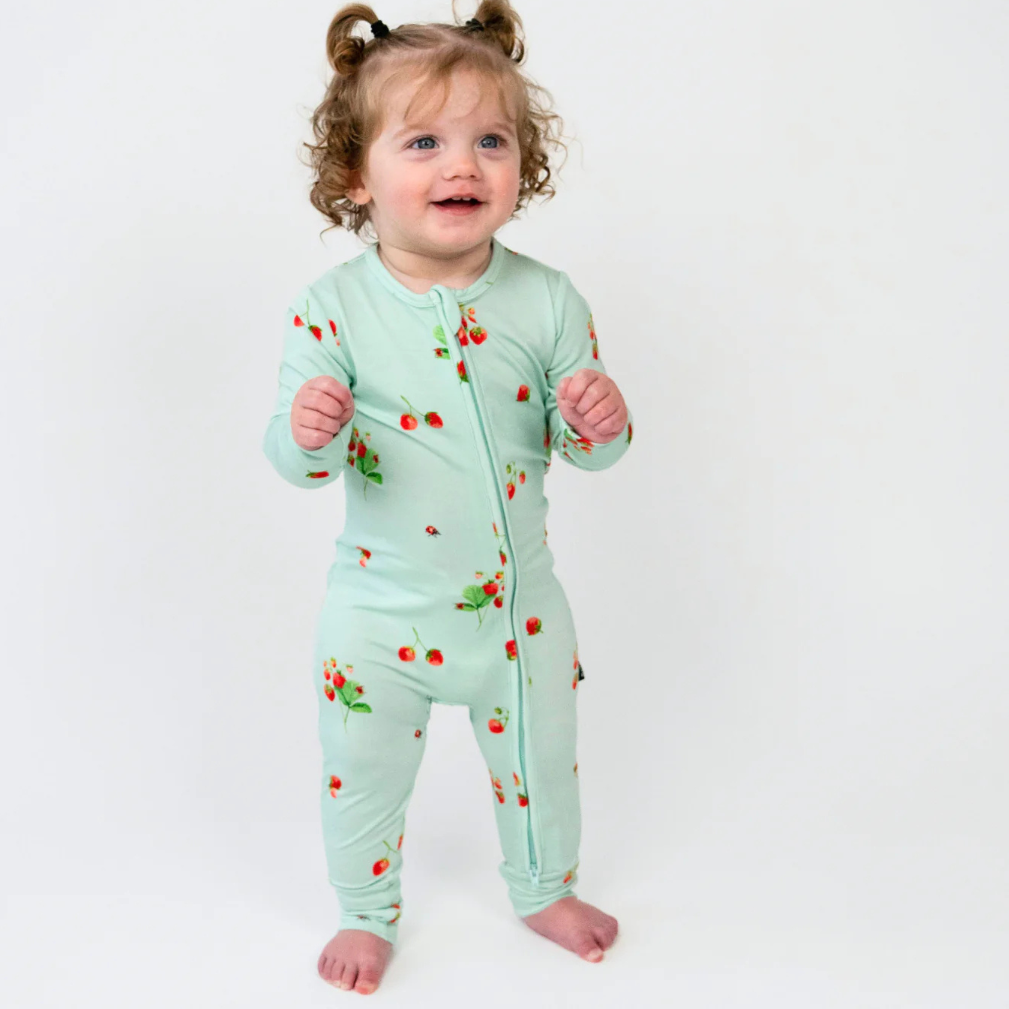 Dormeuse BELAN J avec revers rabattables - Jardin de fraises