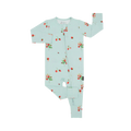 BELAN J Sleeper with Fold-Over Cuffs - Strawberry Garden