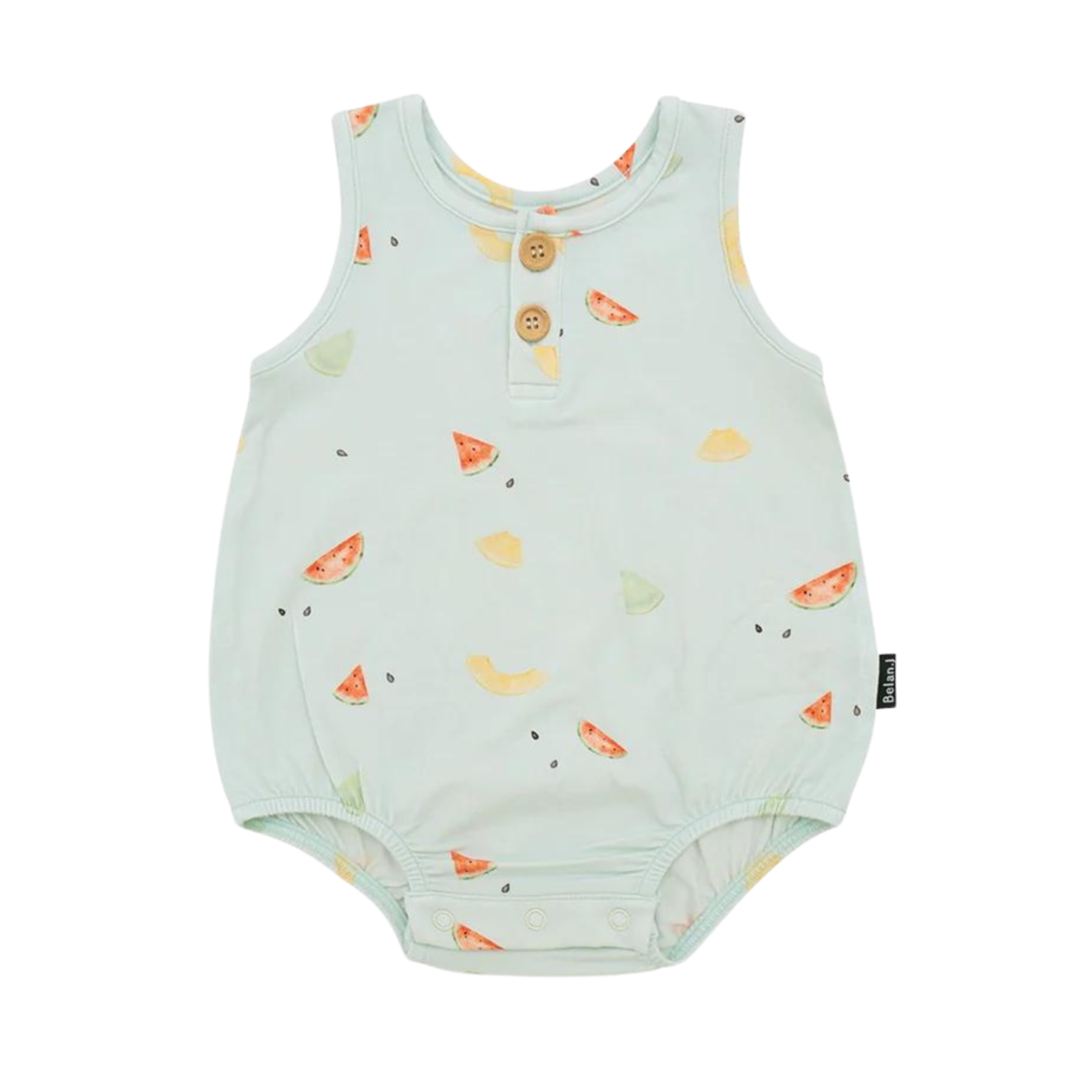 BELAN J Sleeveless Bubble Onesie - Melons