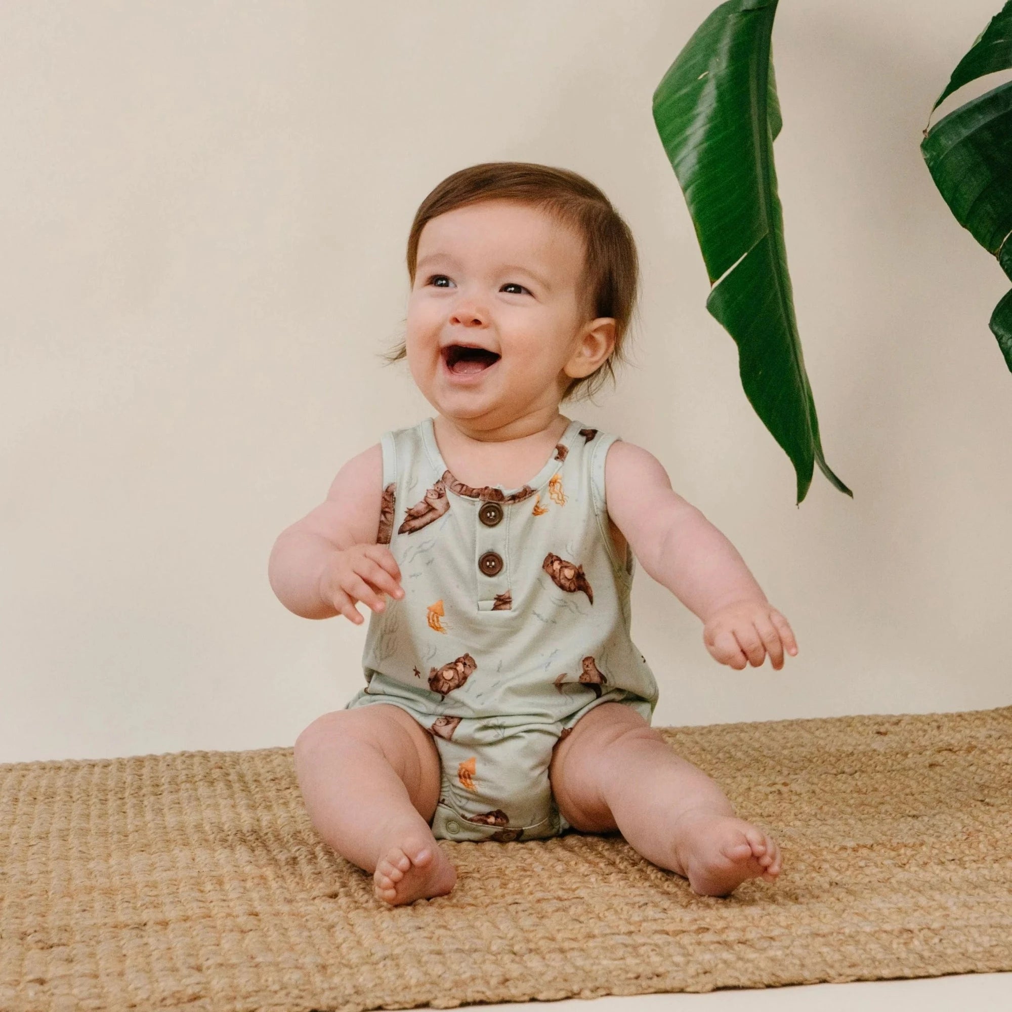 BELAN J Combinaison bulle sans manches - Loutres