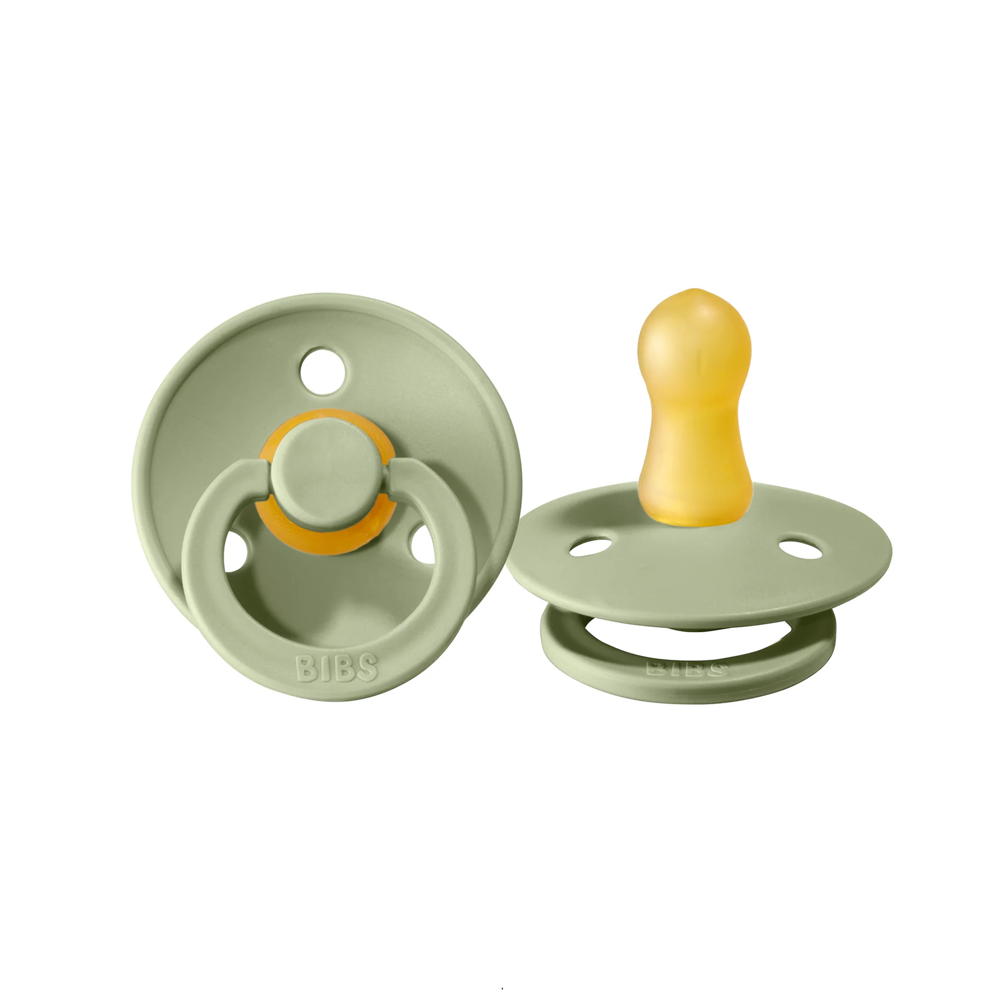 Sucettes BIBS Color Latex, lot de 2 - Sauge