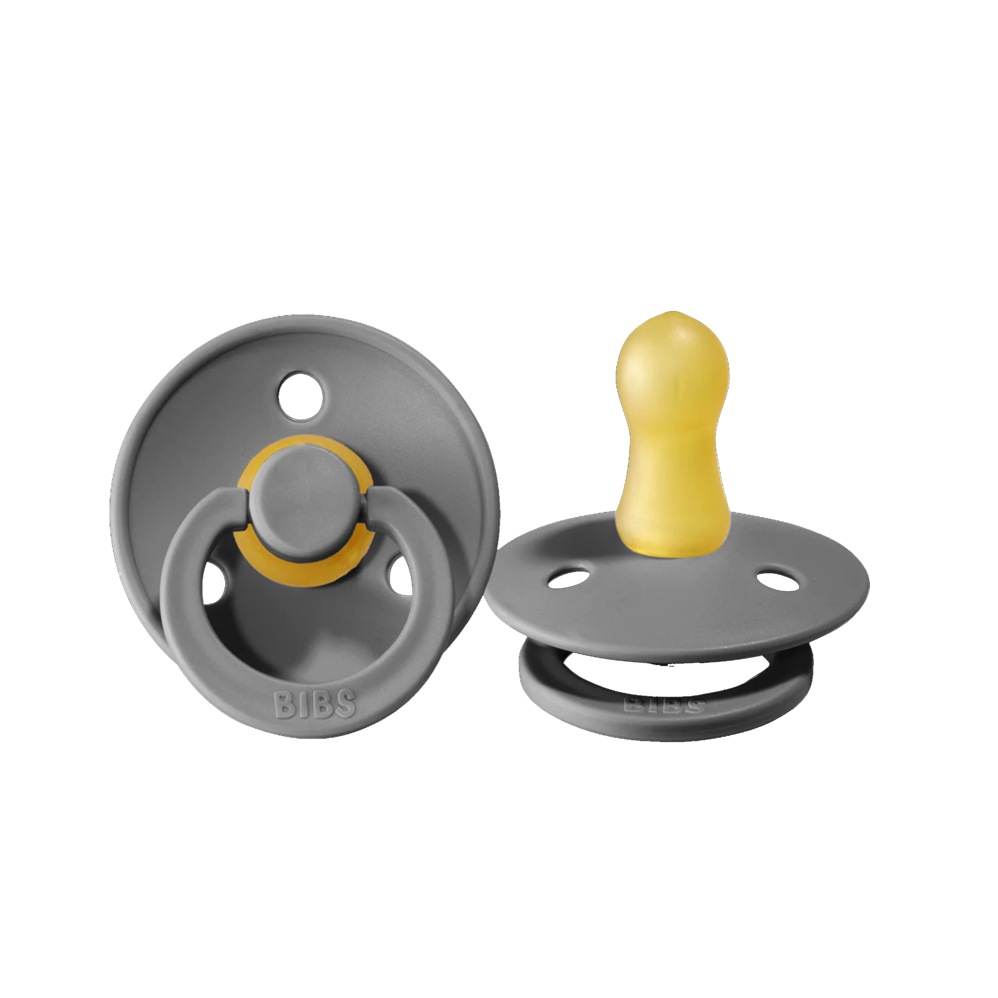 BIBS Colour Pacifier Latex 2pk - Smoke