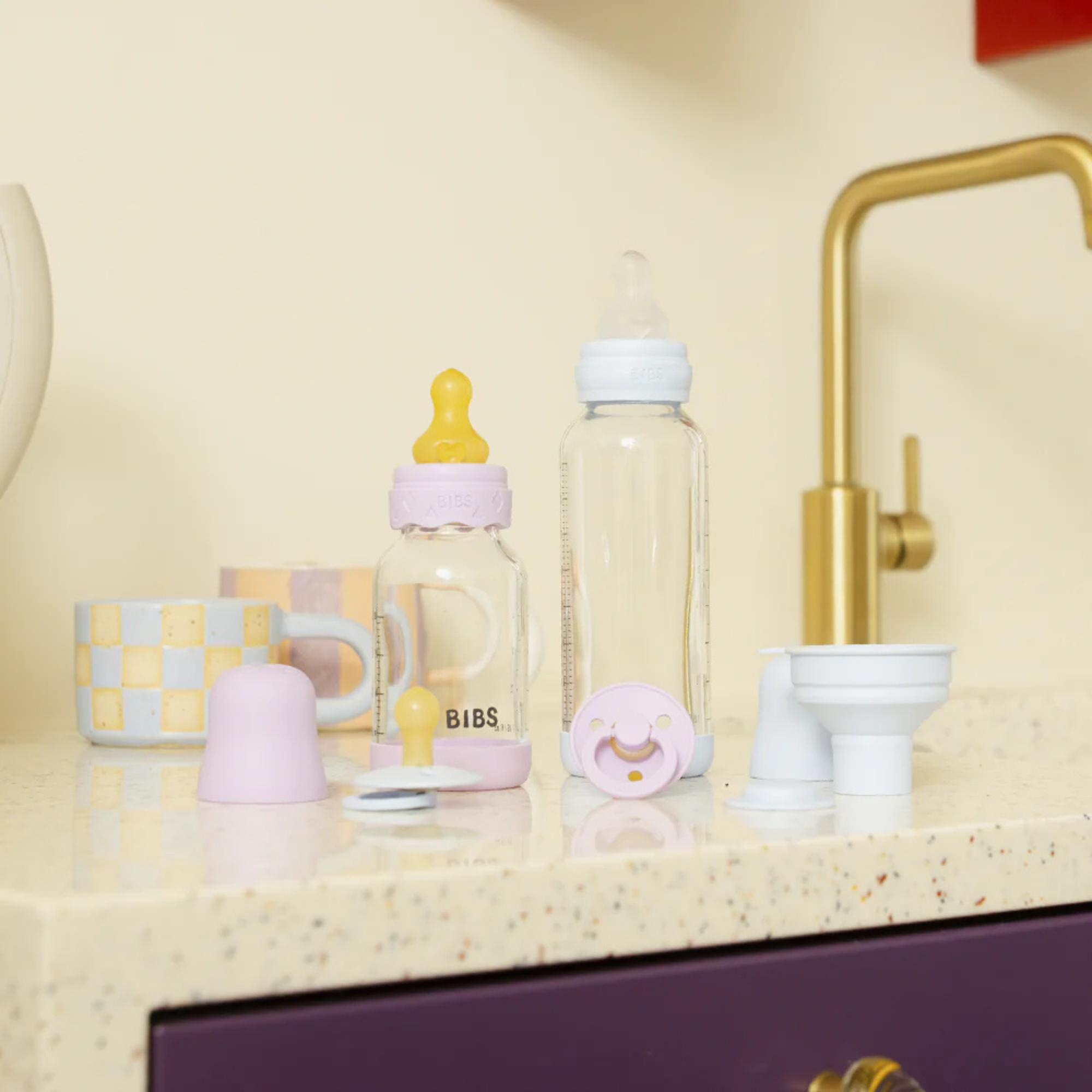 BIBS Glass Baby Bottle Latex 1-Pack