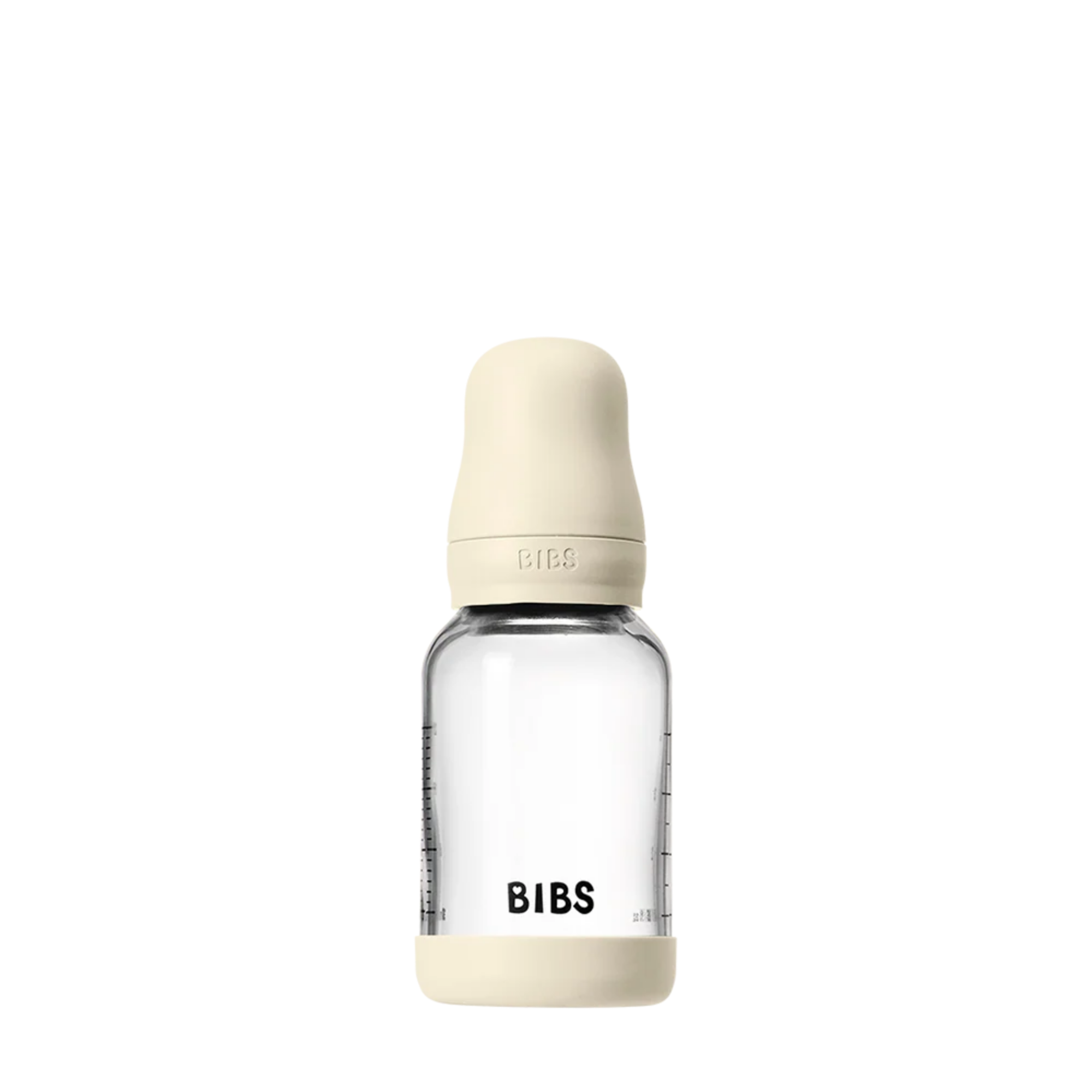 Biberon en verre BIBS avec housse en silicone (1 pièce)
