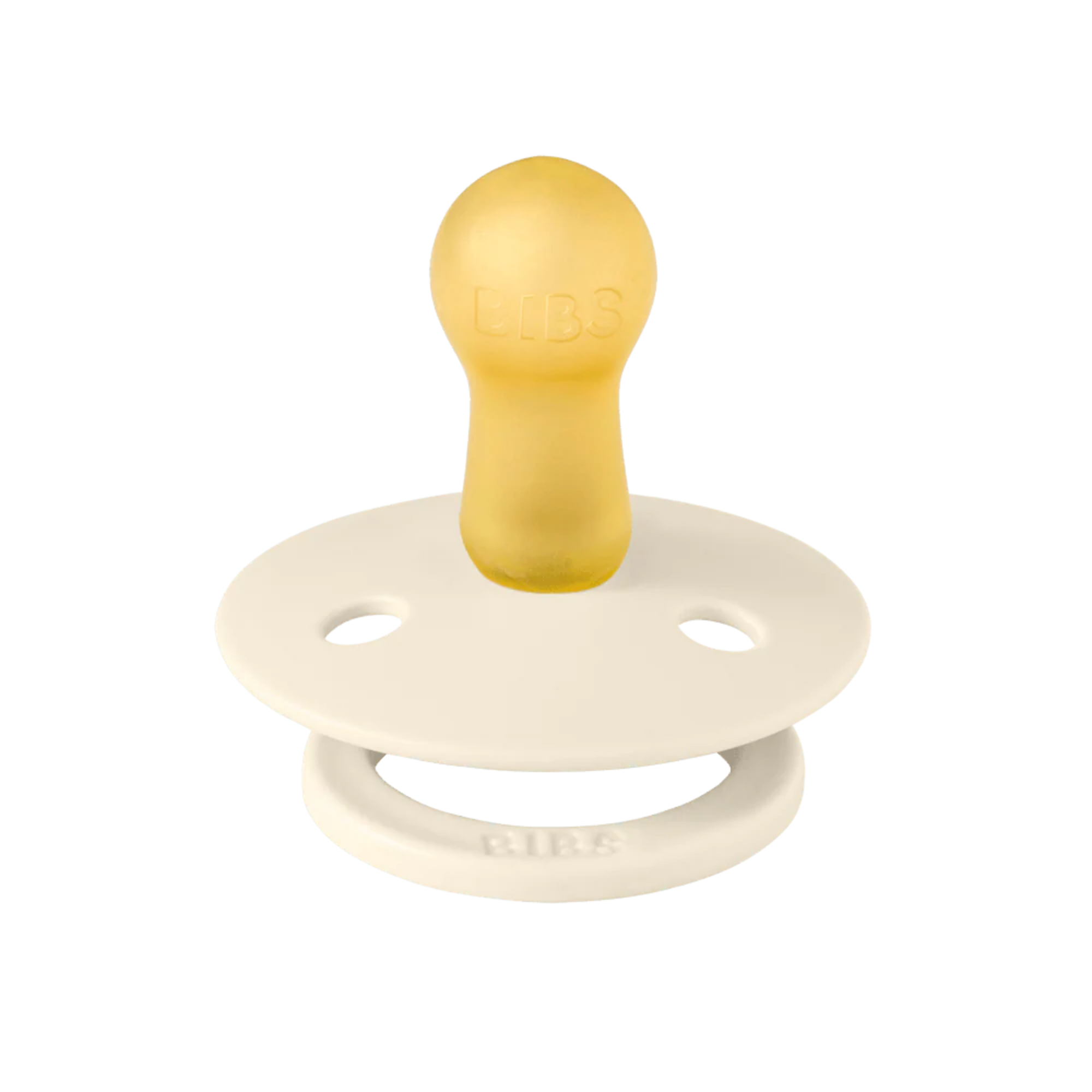 BIBS Pacifier Original Colour Latex 4-PK (0-6M) - Ivory/Sand/Vanilla/Dark Oak