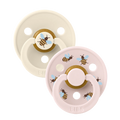 BIBS Studio Colour Pacifier Latex 2pk - Bumblebee Ivory Mix