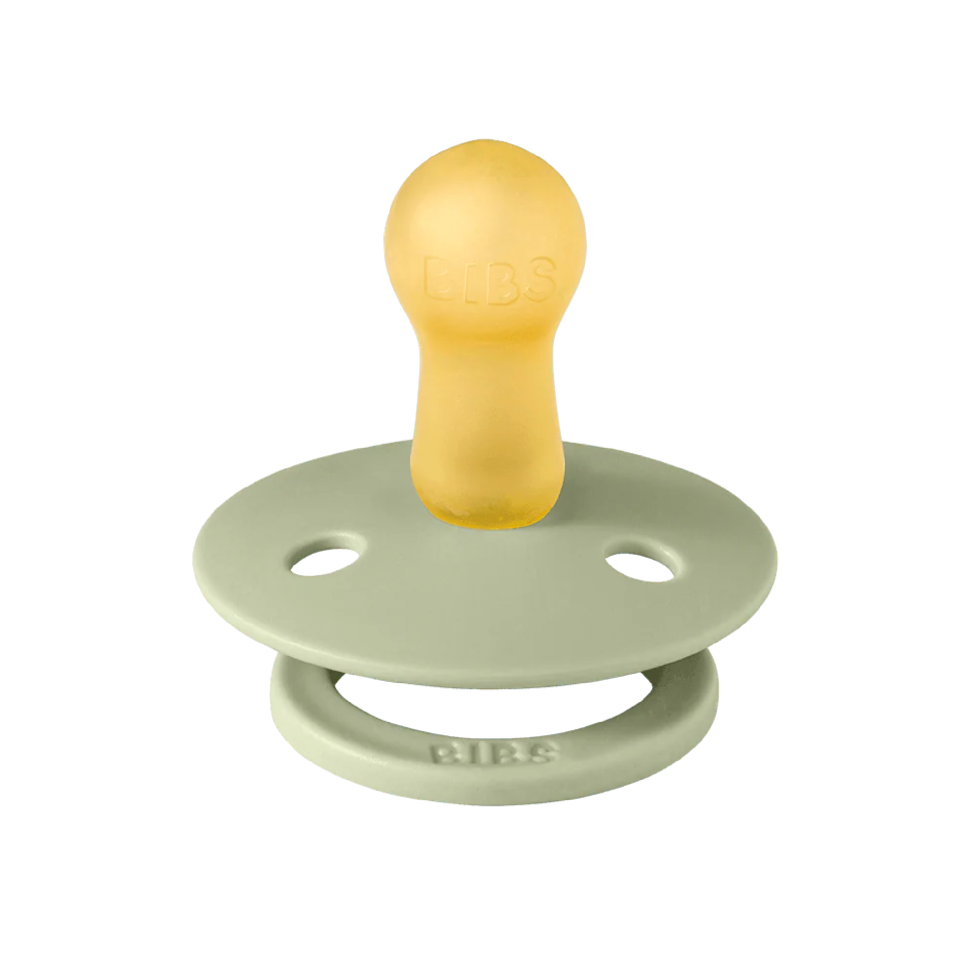 BIBS Studio Colour Pacifier Latex 2pk - Jasmine Sage Mix