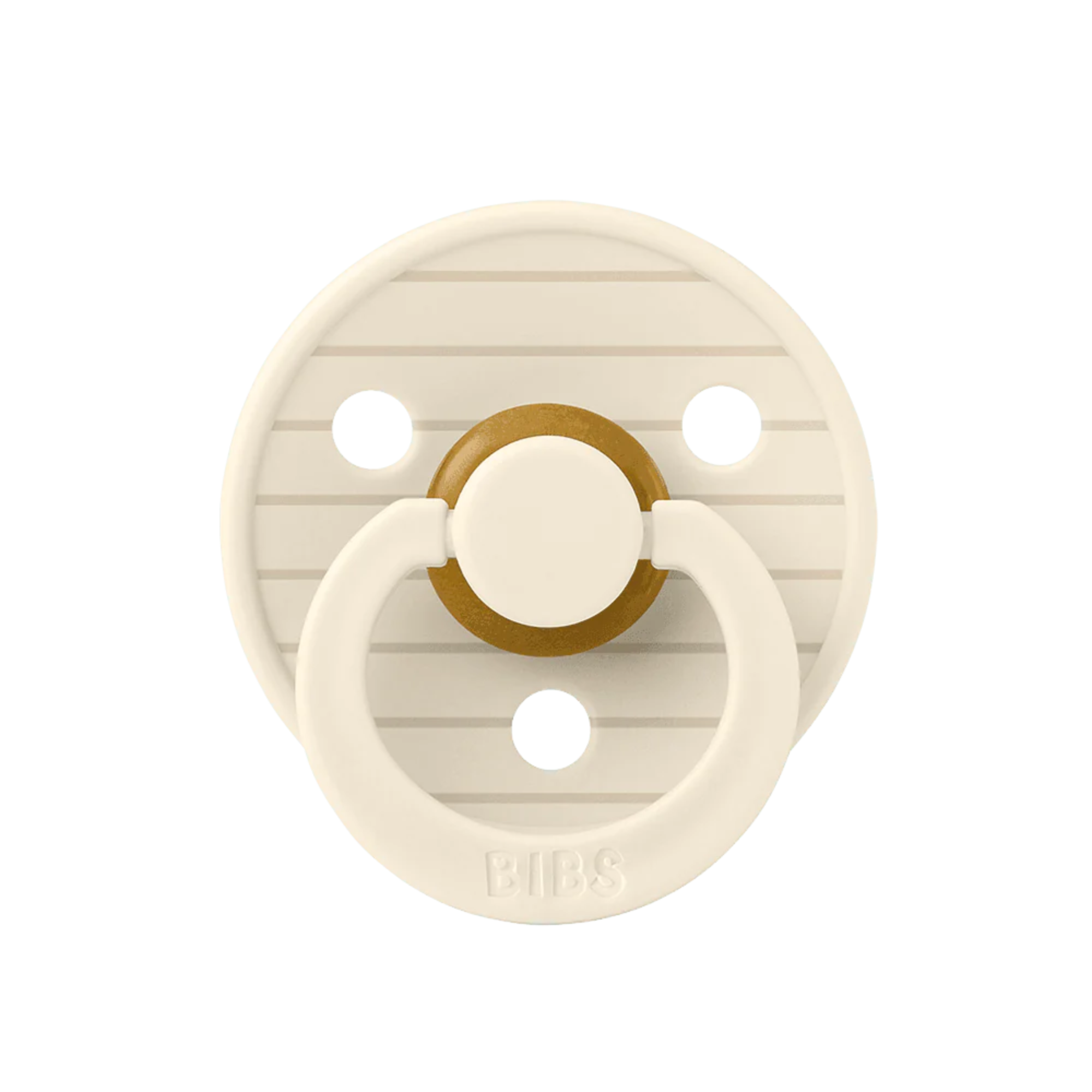 BIBS Studio Colour Pacifier Latex 2pk - Pin Ivory/Vanilla Mix