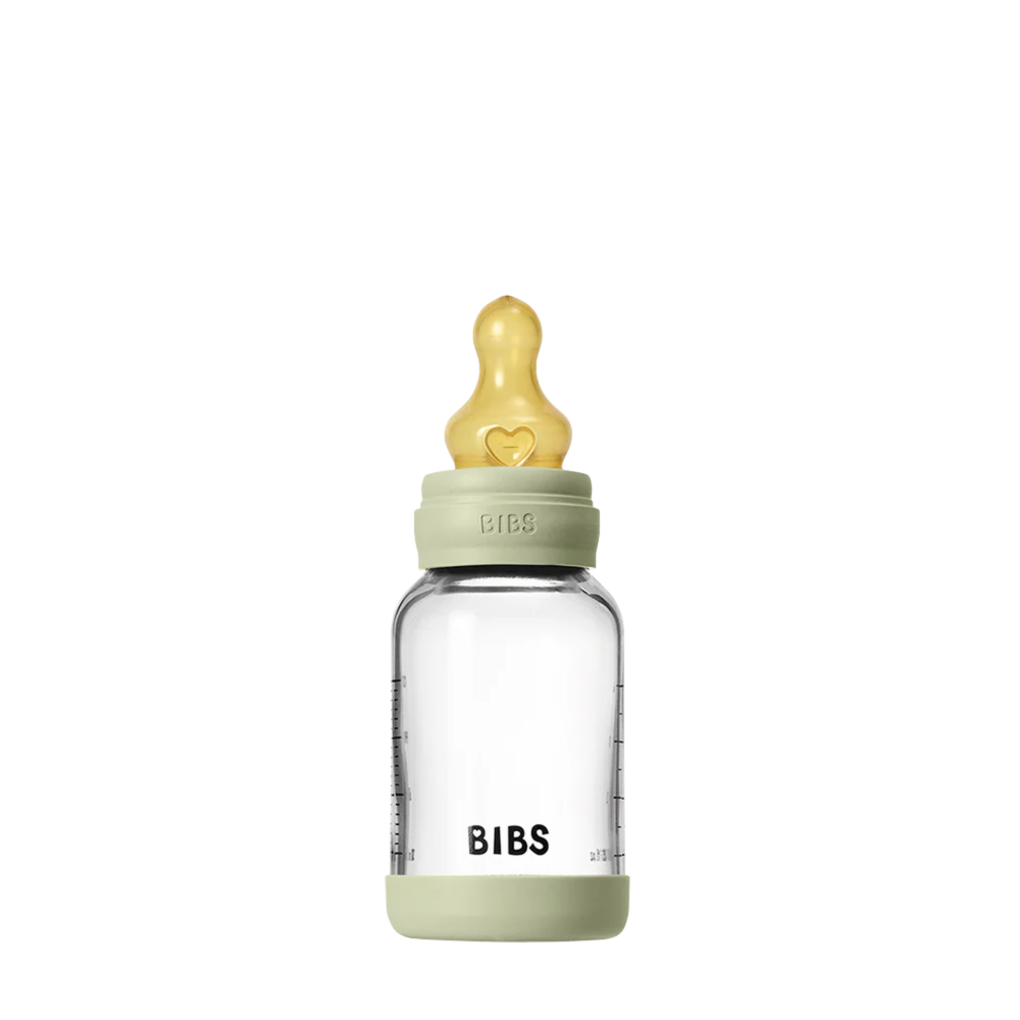 BIBS Baby Glass Bottle Latex - Sage