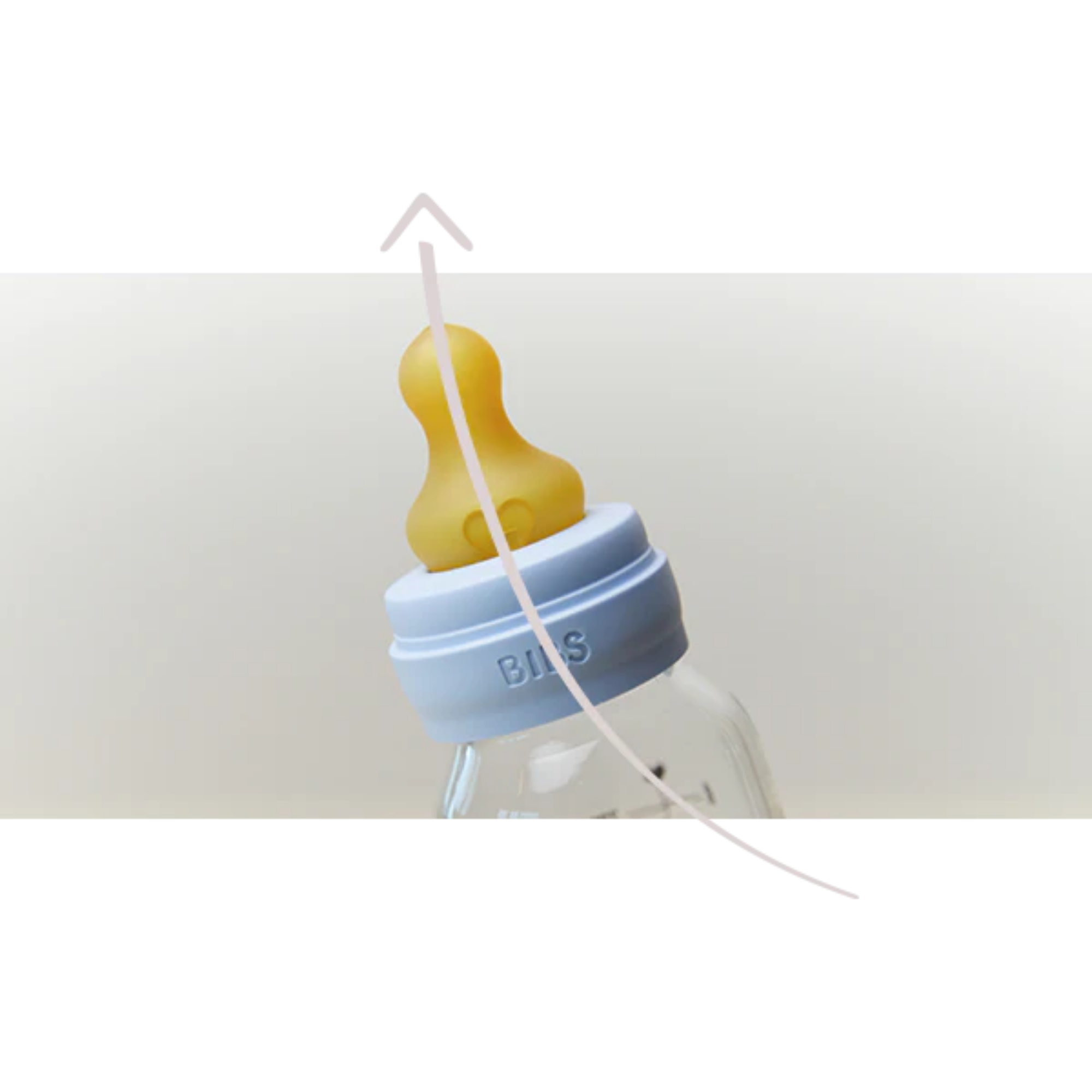 BIBS Baby Glass Bottle Latex - Sage