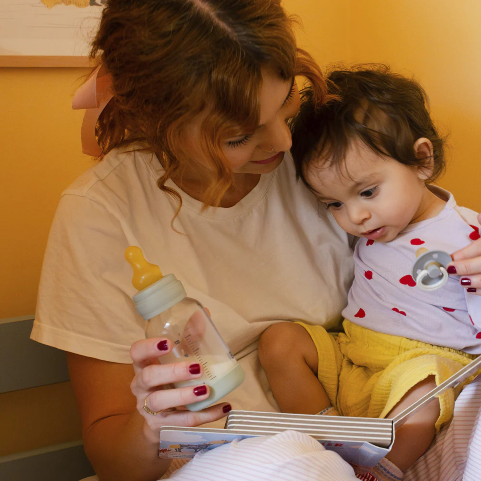 BIBS Baby Glass Bottle Latex - Sage