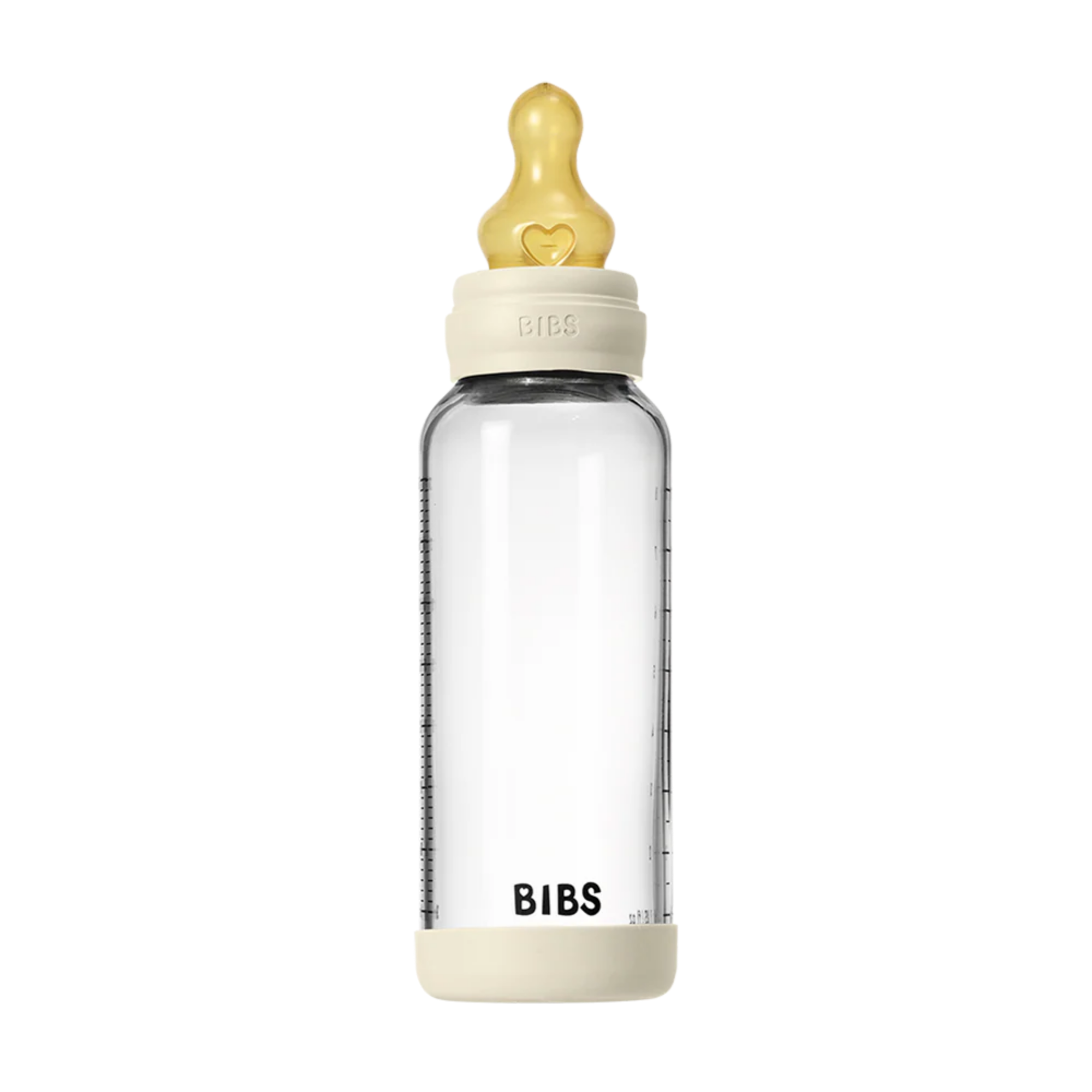 BIBS Glass Baby Bottle Latex 1-Pack