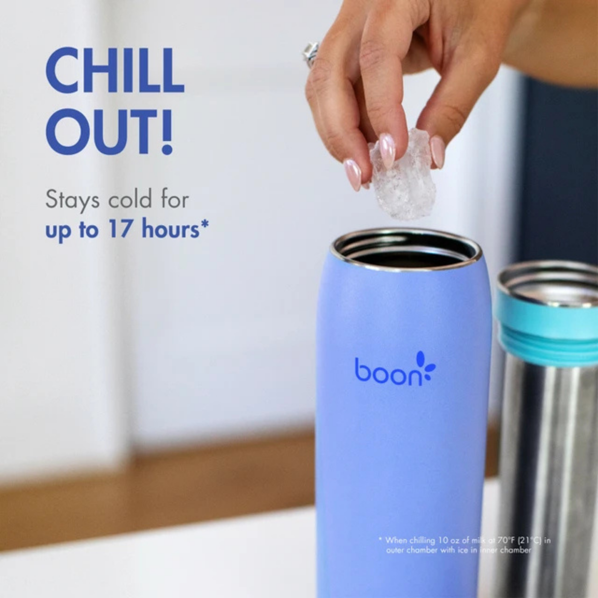 BOON Frosh Stainless Steel Portable Milk Chiller