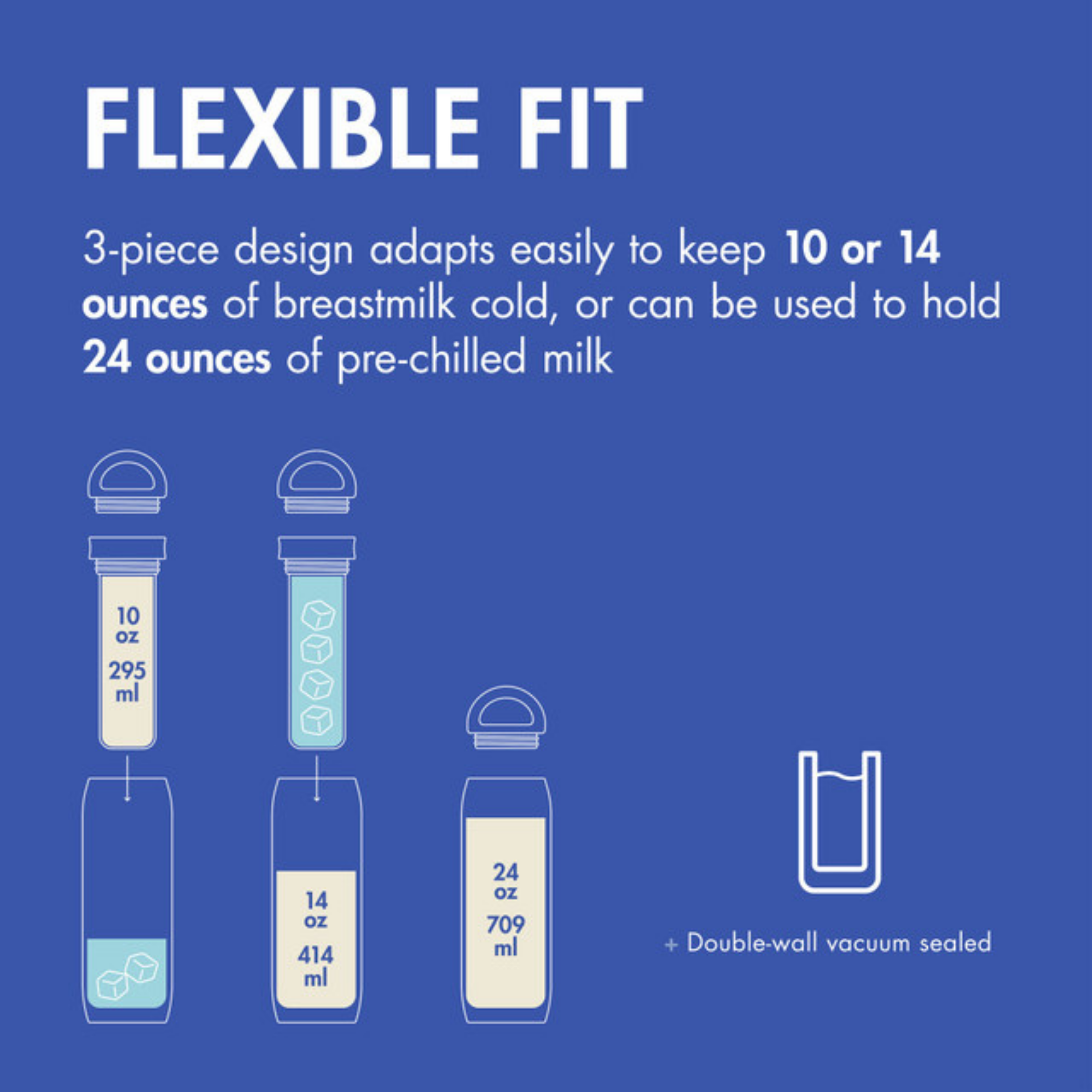 BOON Frosh Stainless Steel Portable Milk Chiller