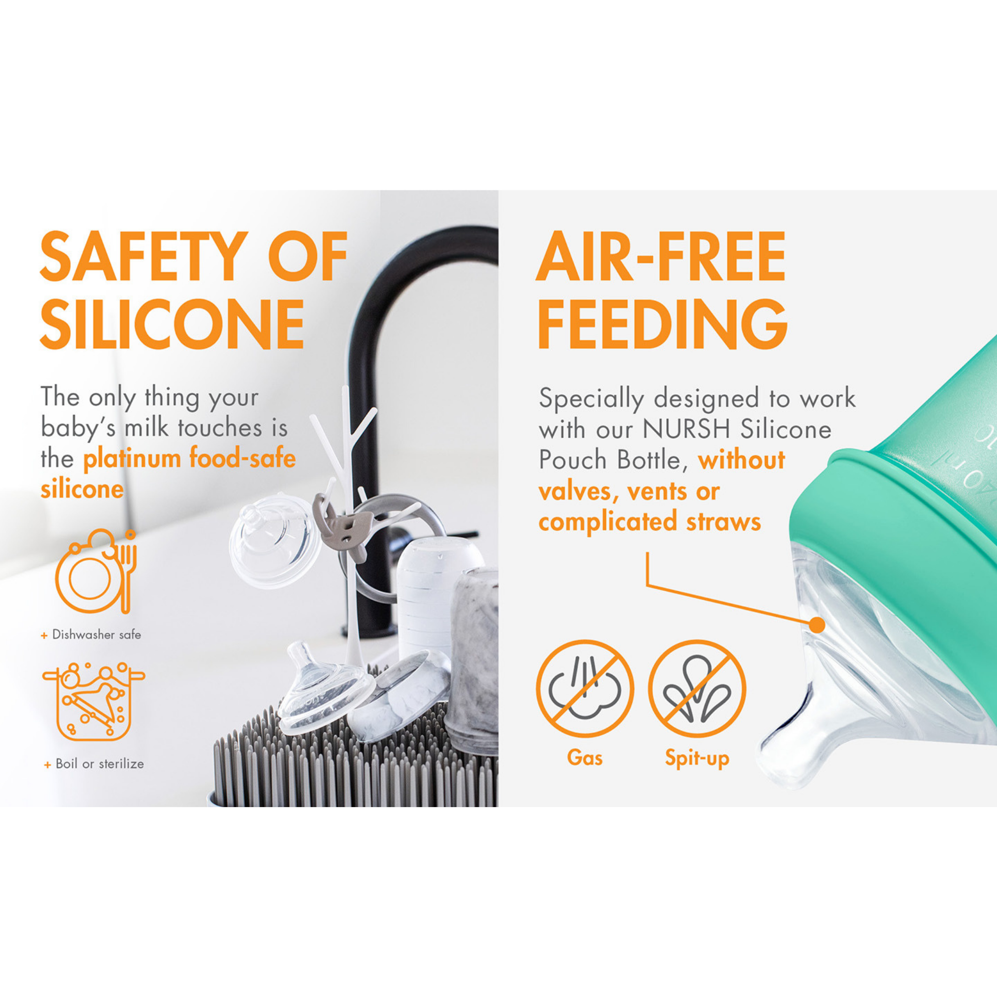 BOON Nursh Nipples (3-Pack)