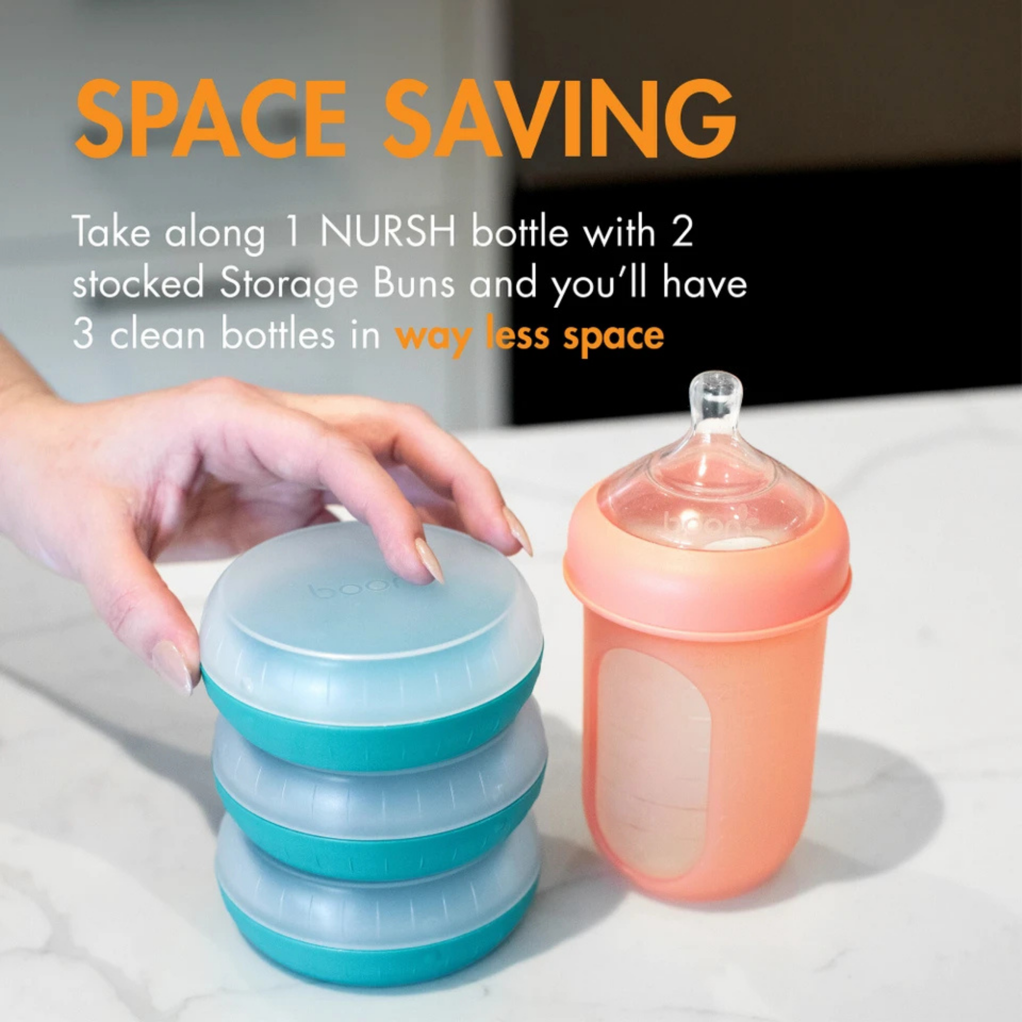 BOON Nursh Storage Buns (3-Pack)