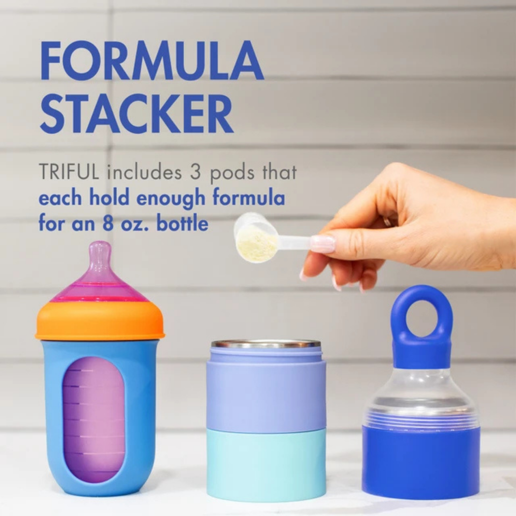 BOON Triful Stainless Steel Formula Stacker