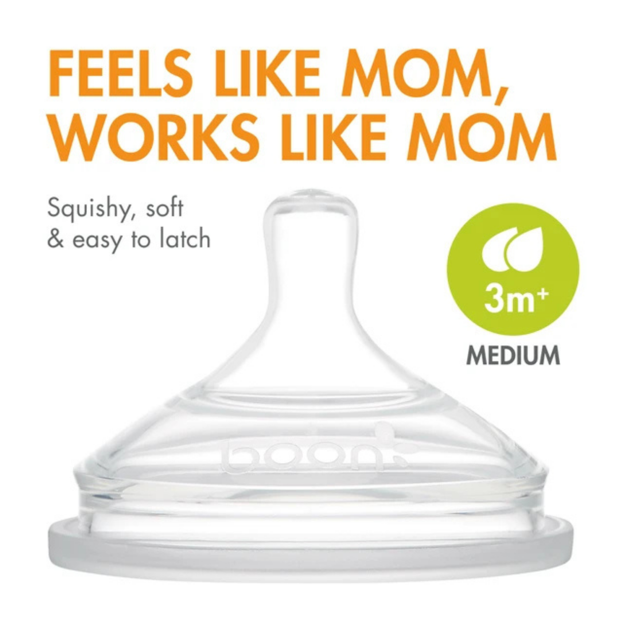 BOON Nursh Nipples (3-Pack)
