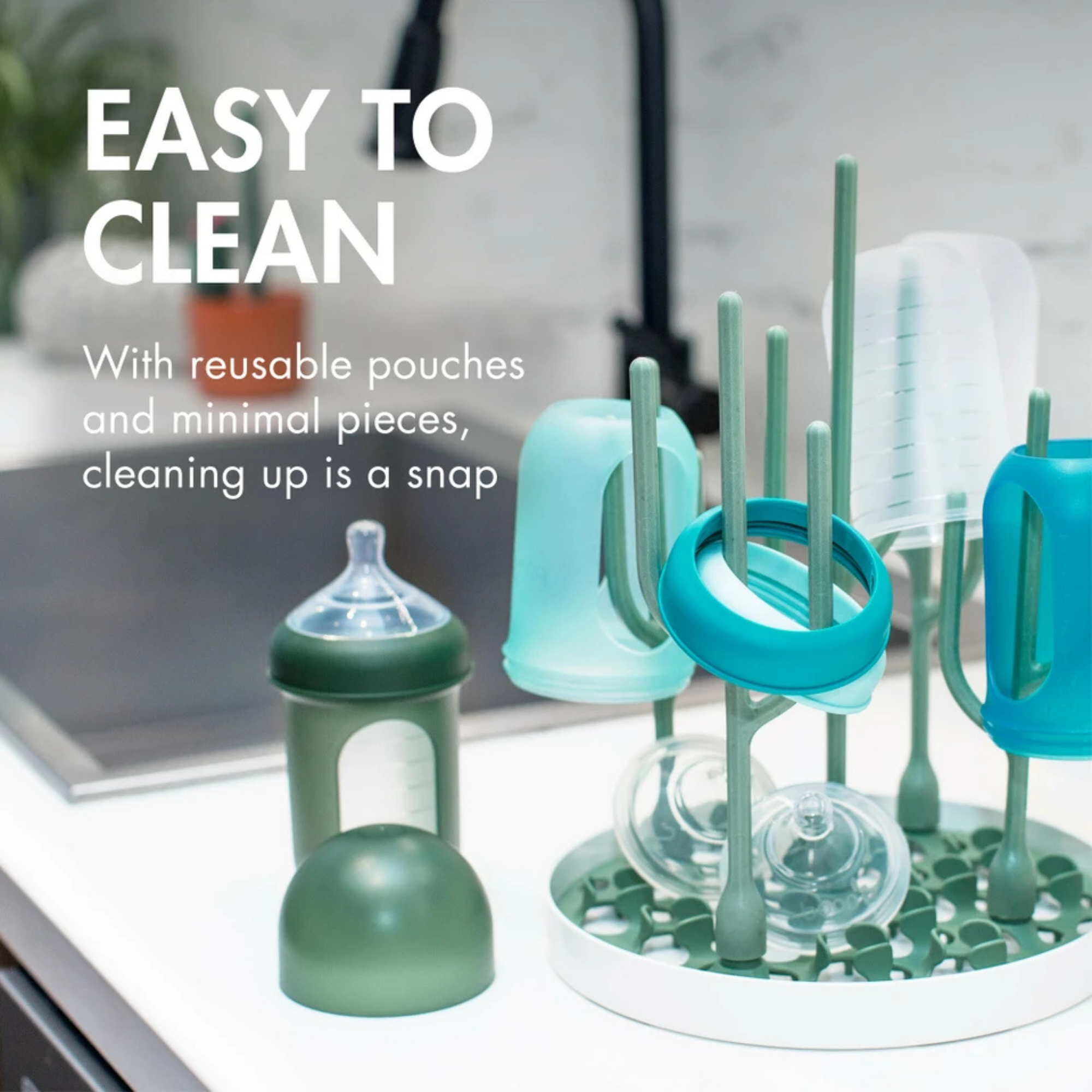 BOON Nursh Silicone Bottle (3-Pack)