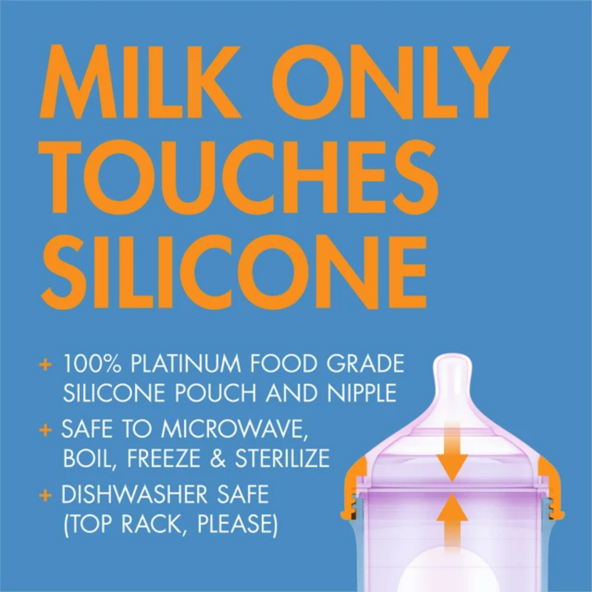 BOON Nursh Silicone Bottle (3-Pack)