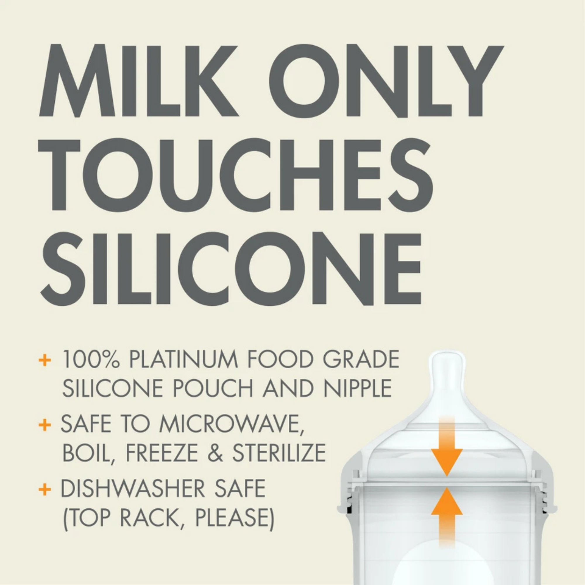 BOON Nursh Silicone Bottle (3-Pack)