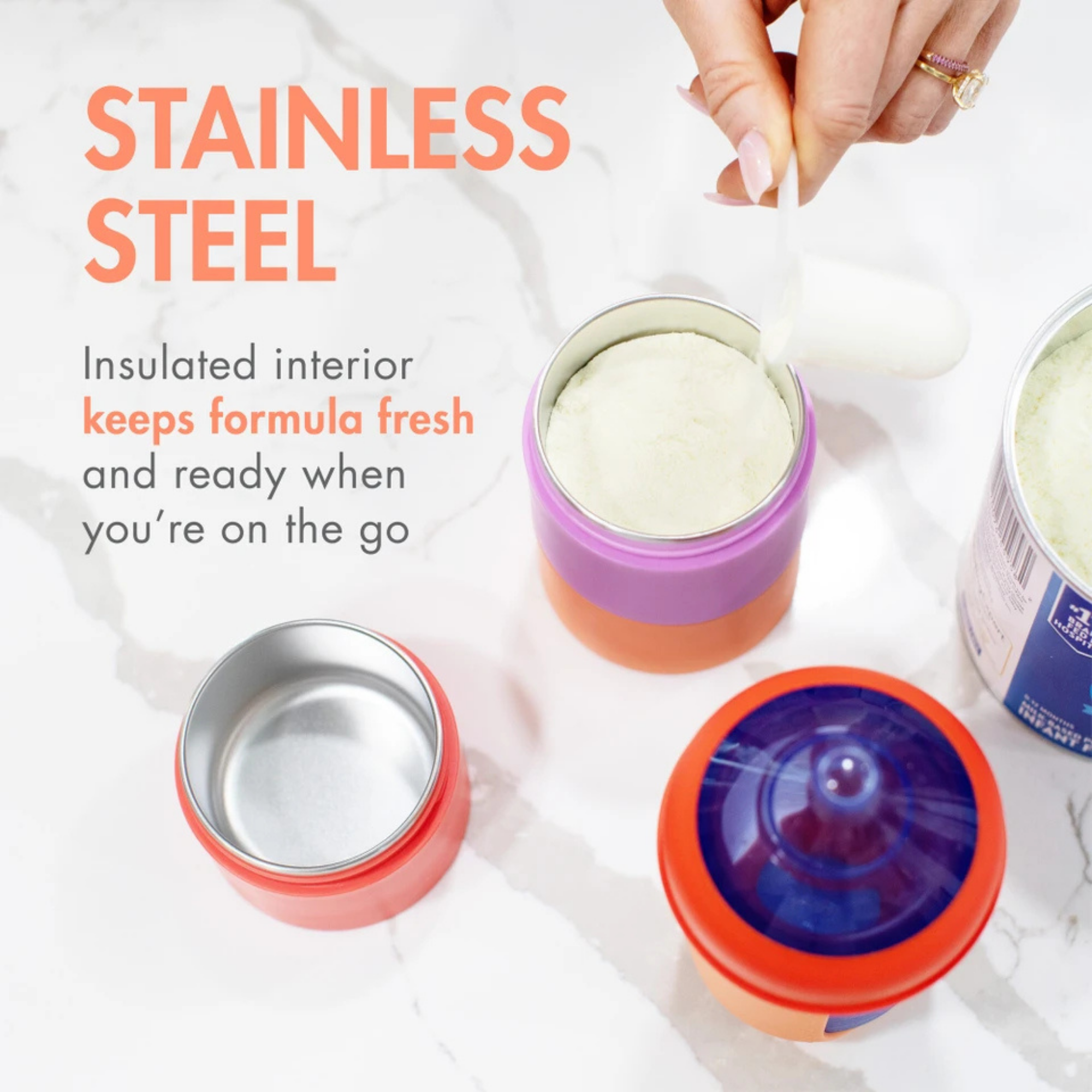BOON Triful Stainless Steel Formula Stacker