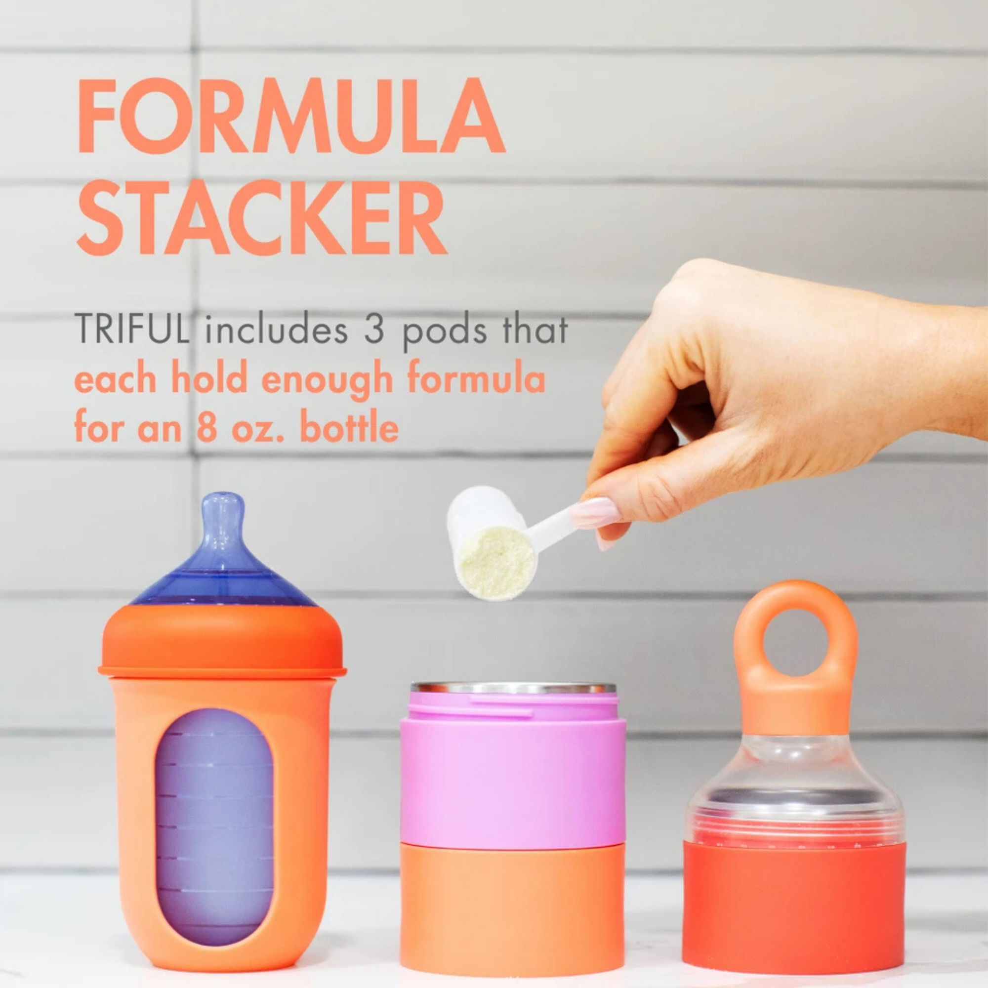 BOON Triful Stainless Steel Formula Stacker