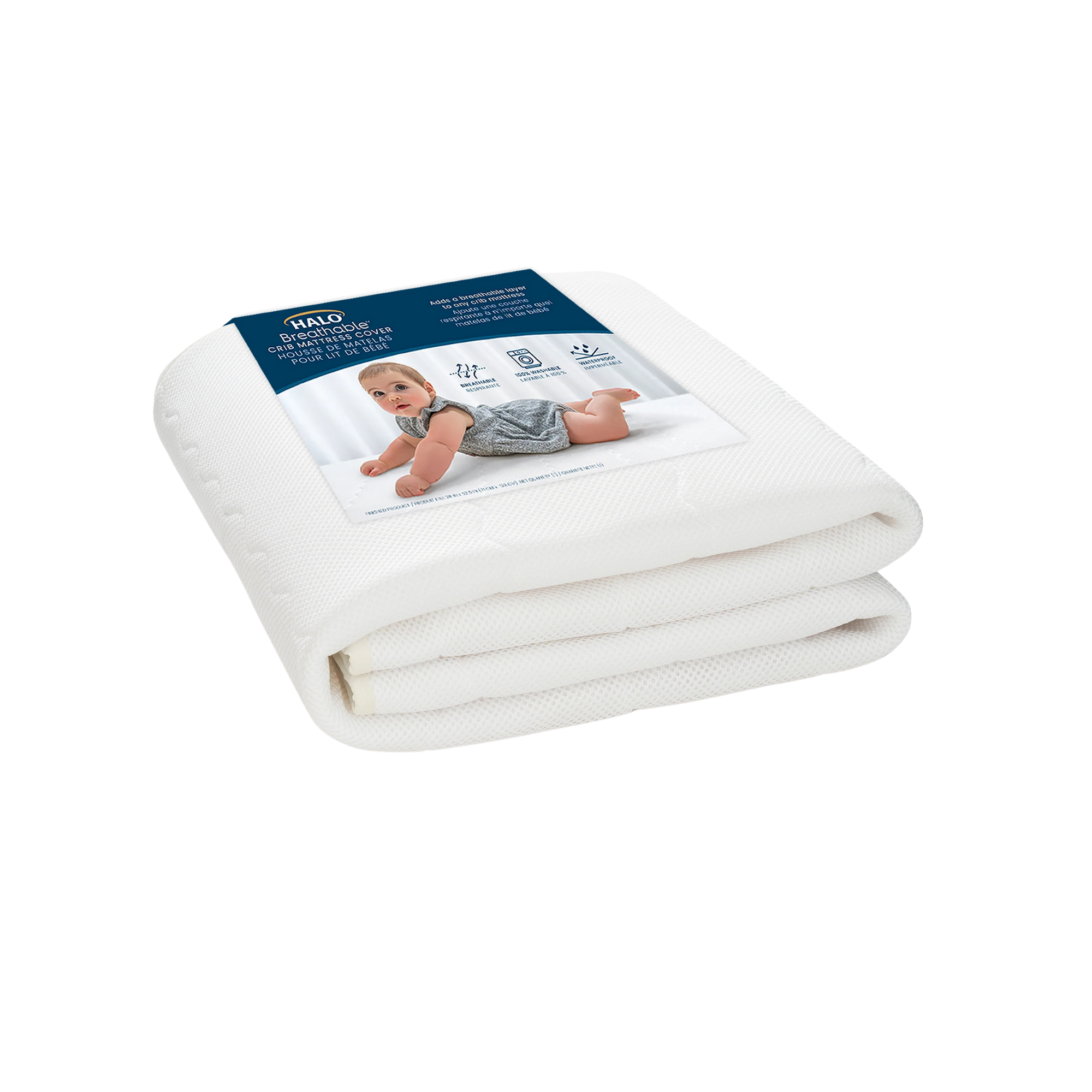 HALO Breathable Crib Mattress Cover