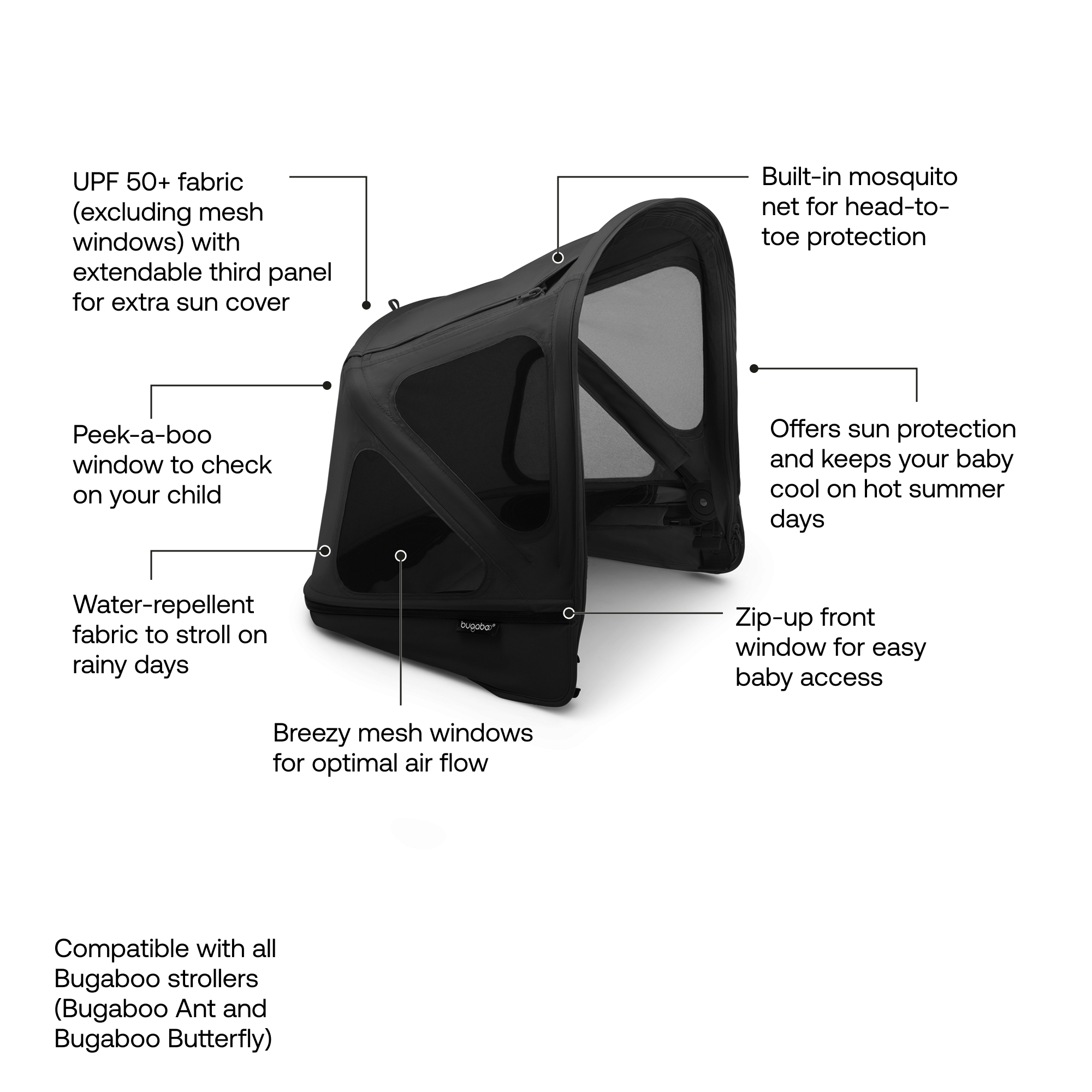 Bugaboo Dragonfly Breezy Sun Canopy