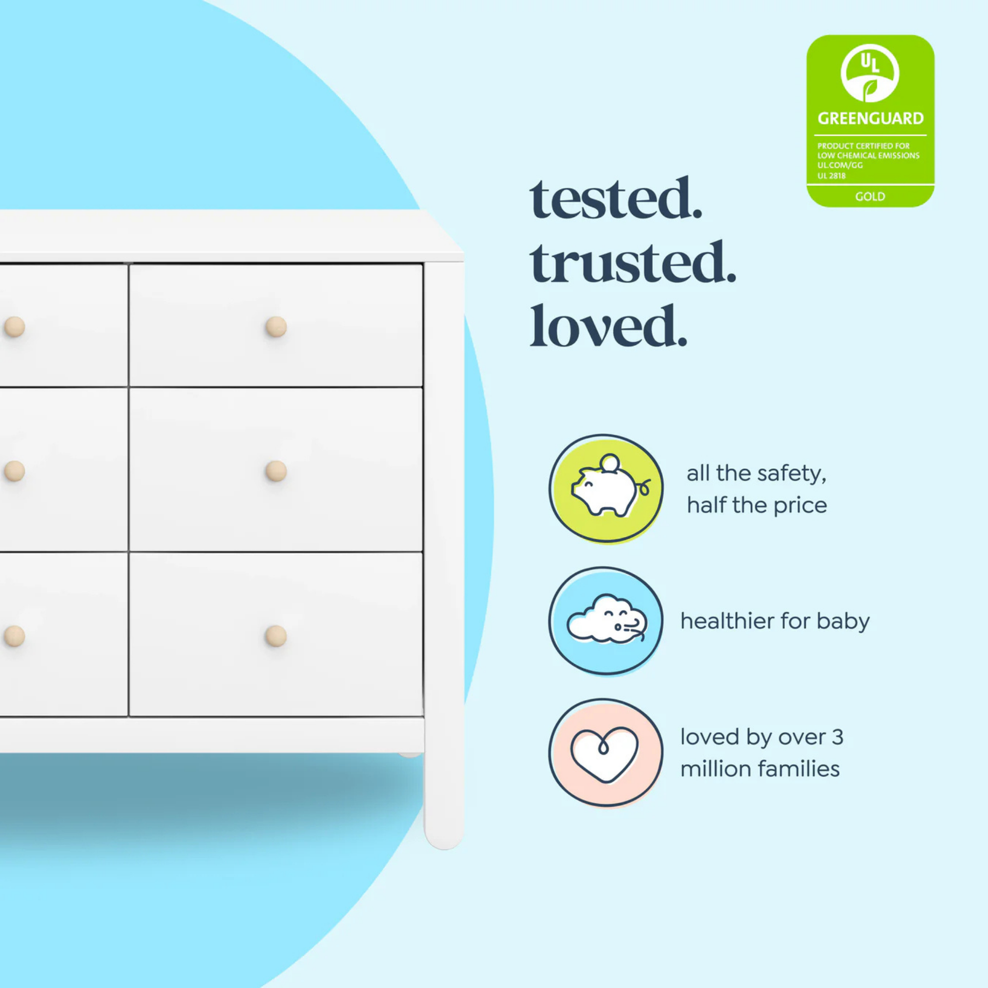 CARTERS by DAVINCI Marisol 6-Drawer Dresser