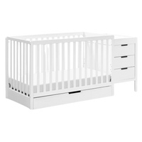 Thumbnail for CARTERS by DAVINCI Colby 4-in-1 Convertible Crib & Changer Combo