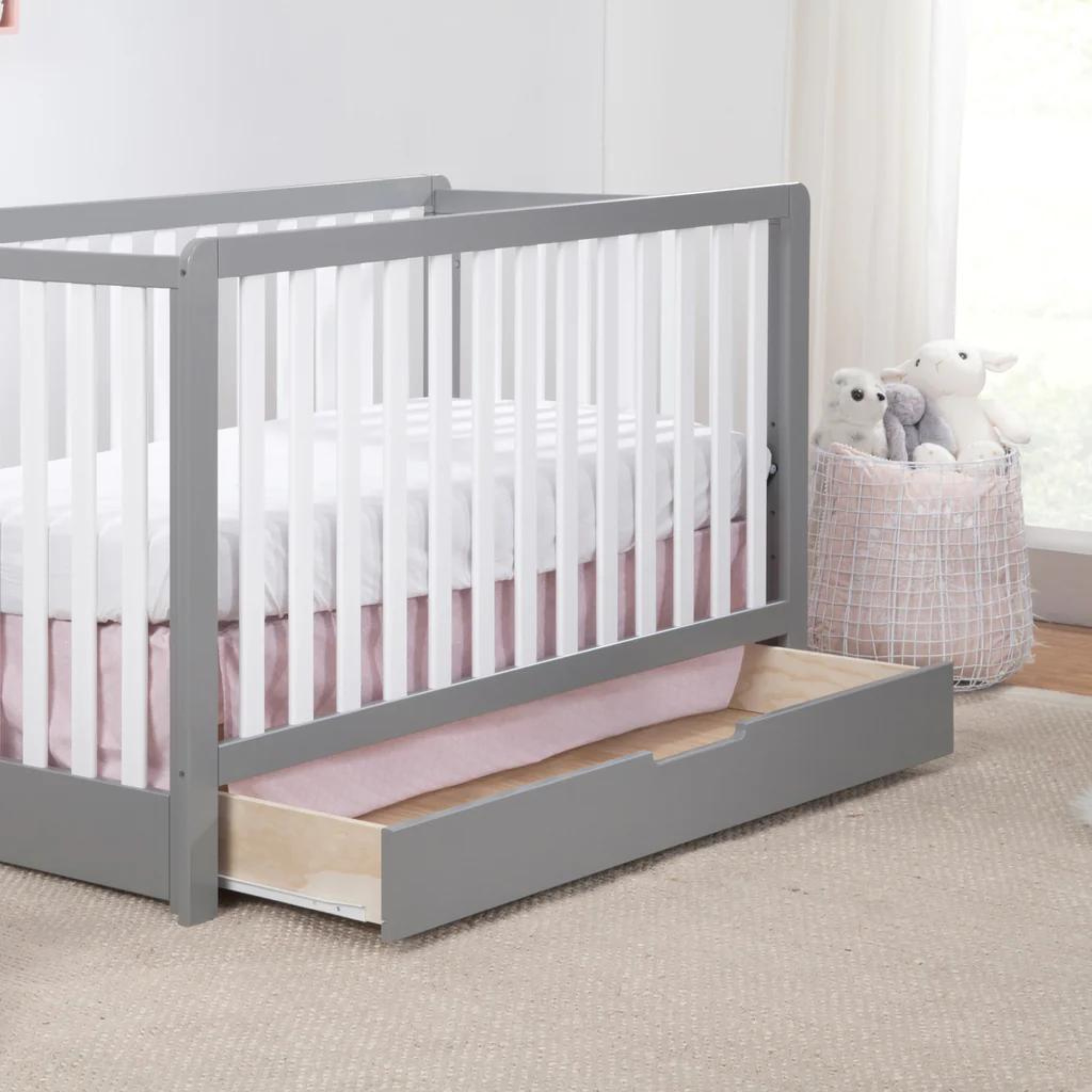 CARTERS by DAVINCI Colby 4-in-1 Convertible Crib w/ Trundle Drawer