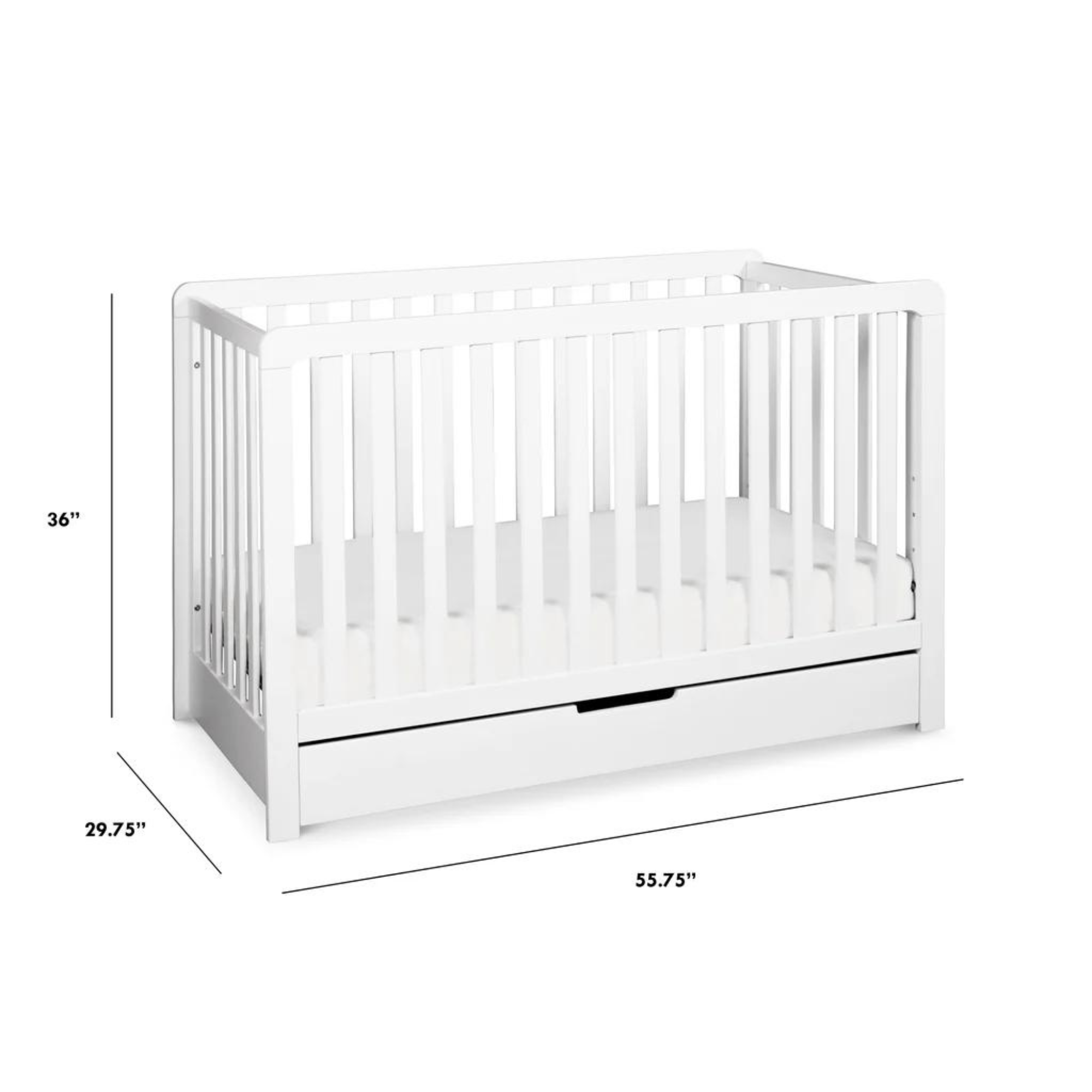 CARTERS by DAVINCI Colby 4-in-1 Convertible Crib w/ Trundle Drawer