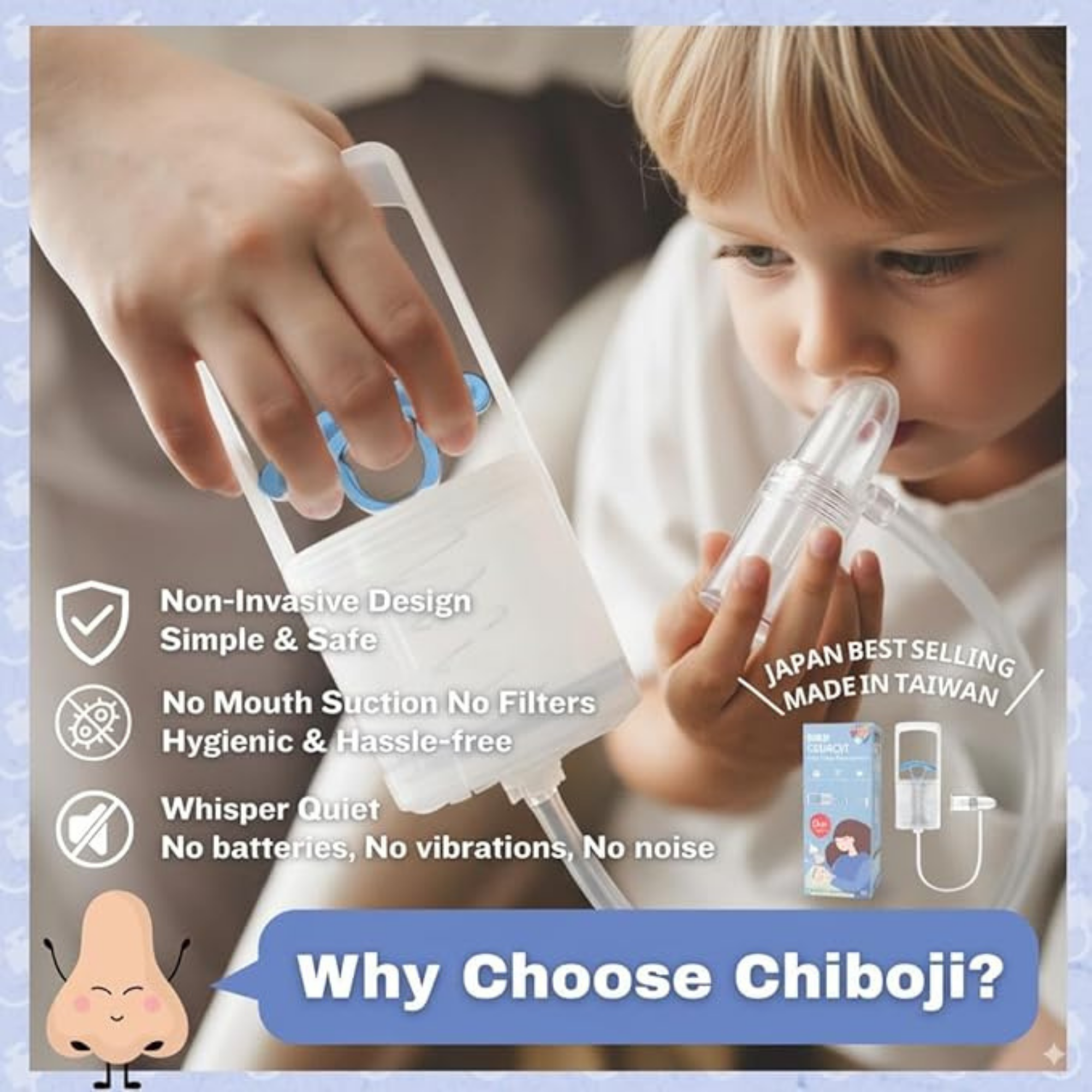 CHIBOJI Hand Pump Nasal Aspirator