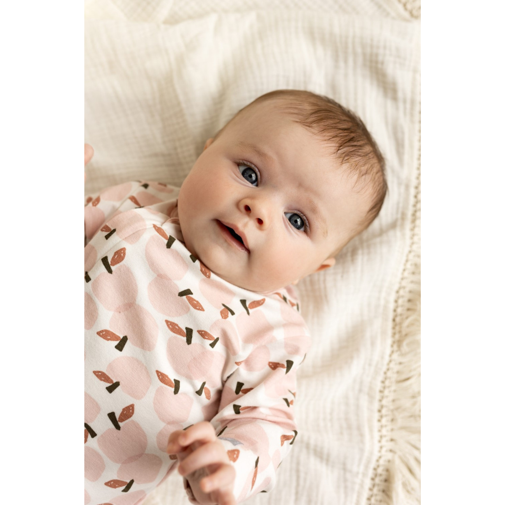 COCCOLI Cotton-Modal Footie - Apples