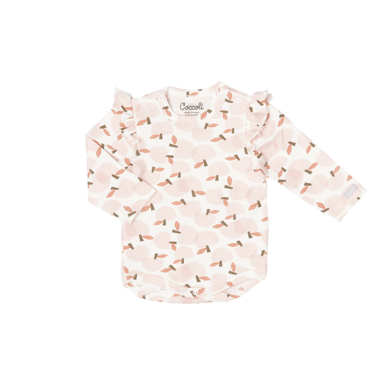 COCCOLI Cotton-Modal Romper - Apples