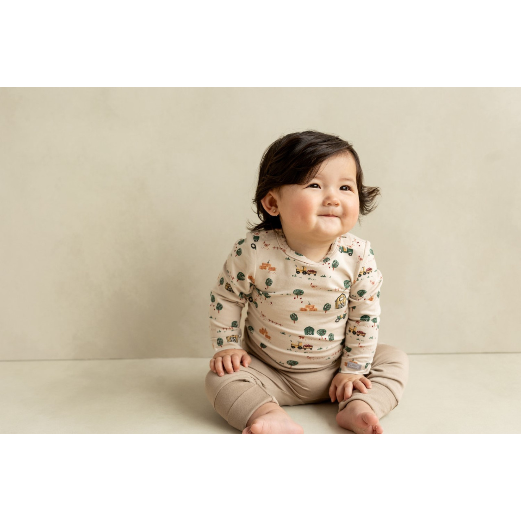 COCCOLI Cotton-Modal Romper - Farm