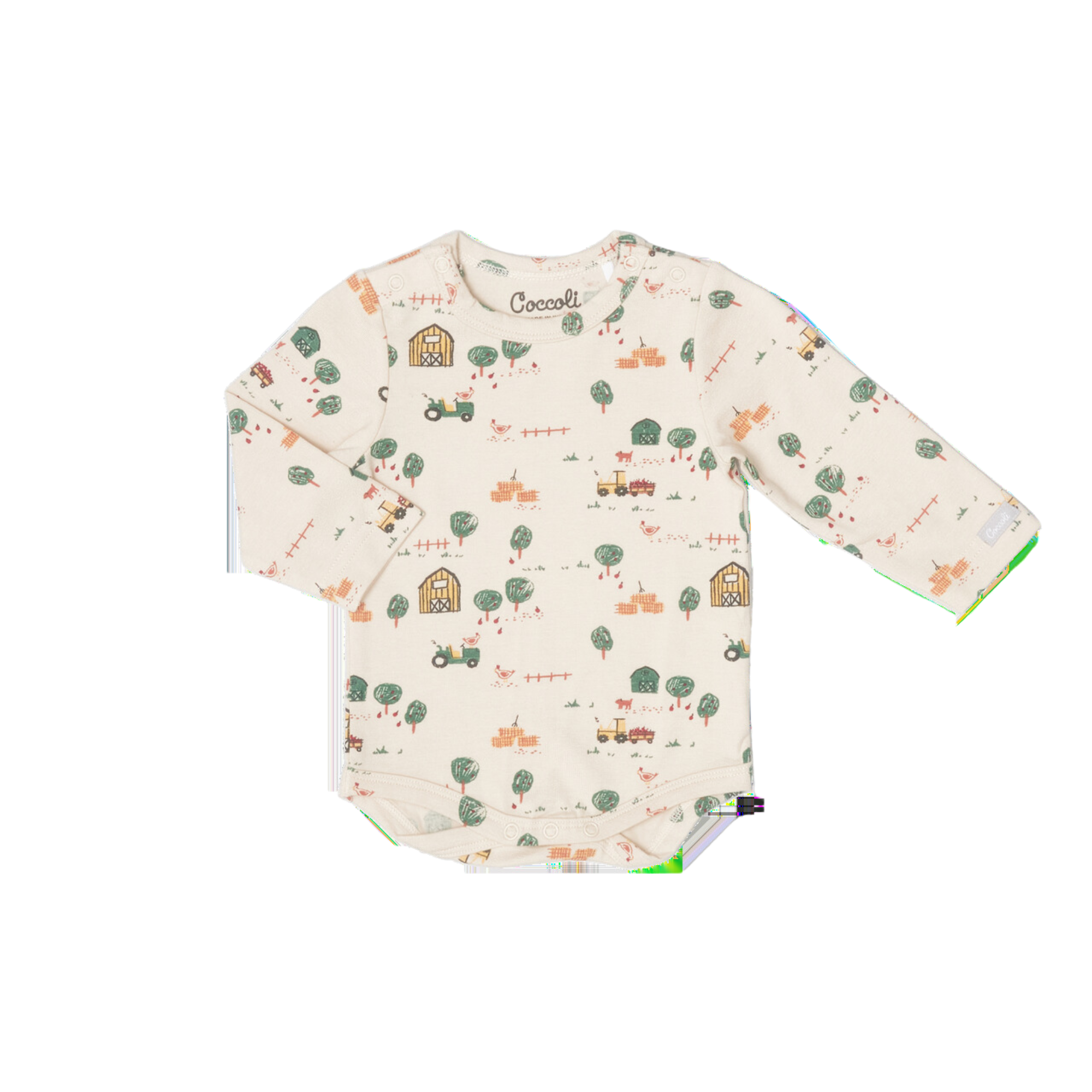 COCCOLI Cotton-Modal Romper - Farm