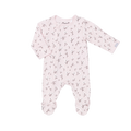 COCCOLI Cotton-Modal Zipper Footie - Floral