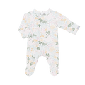 Footie zippée en coton et modal COCCOLI - Patch de fruits