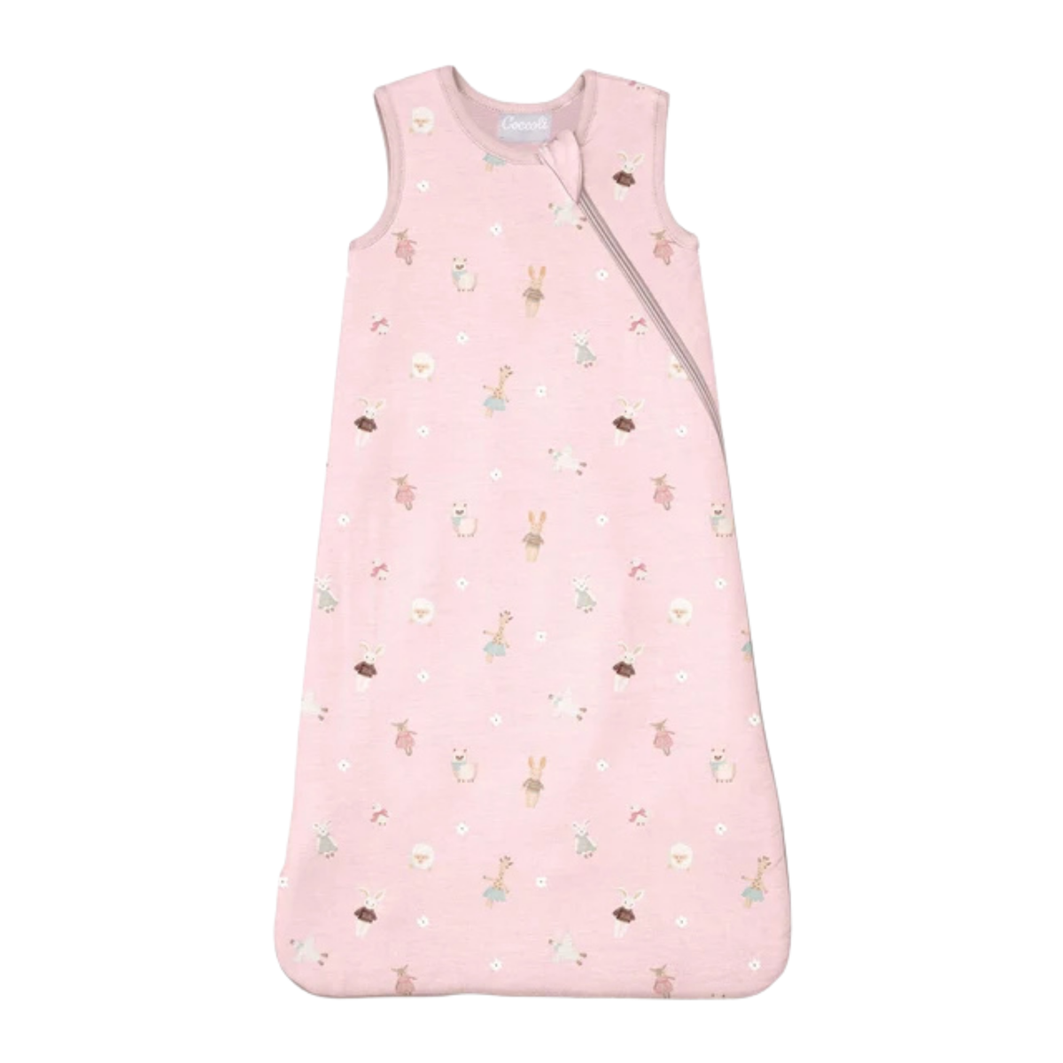 COCCOLI Modal 1.5 Tog Sleepsack - Plush on Light Pink