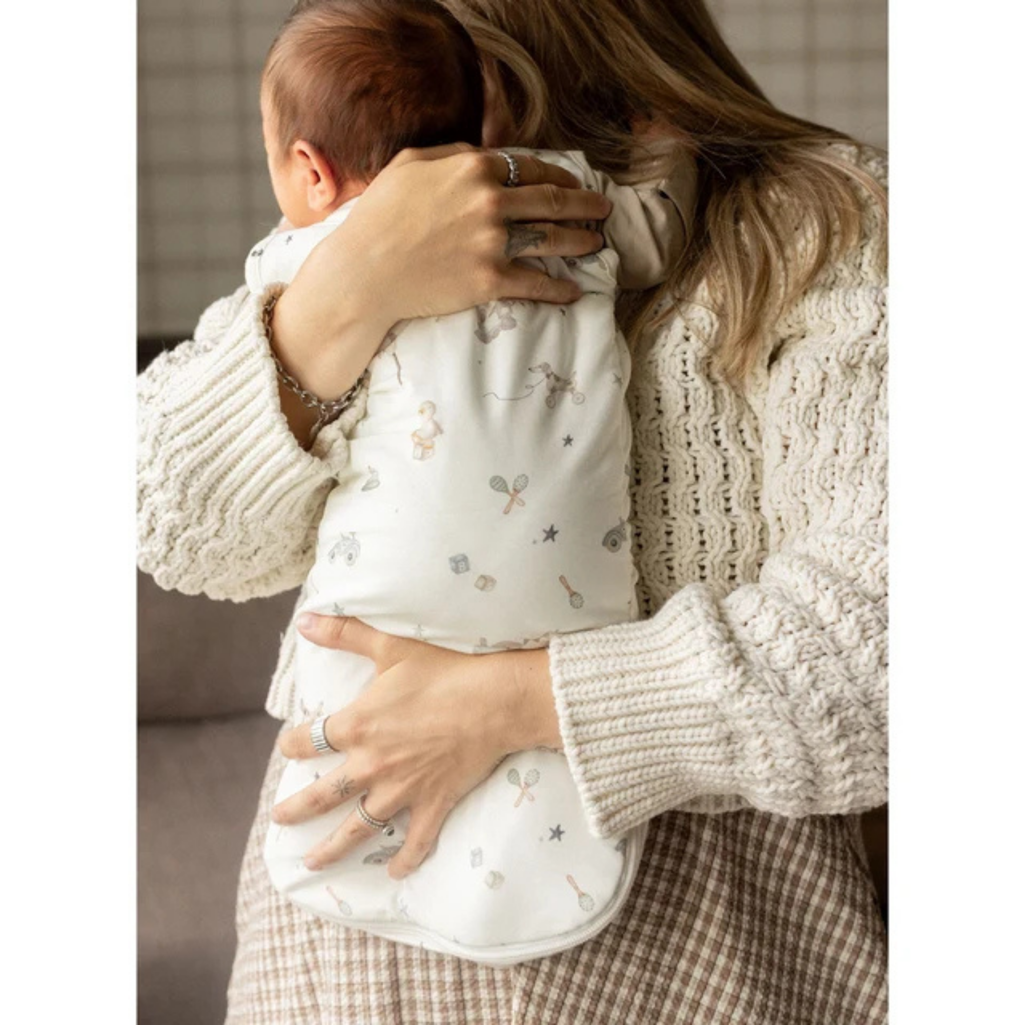 COCCOLI Modal 1.5 Tog Swaddle Sleepsack - Toys on Cream