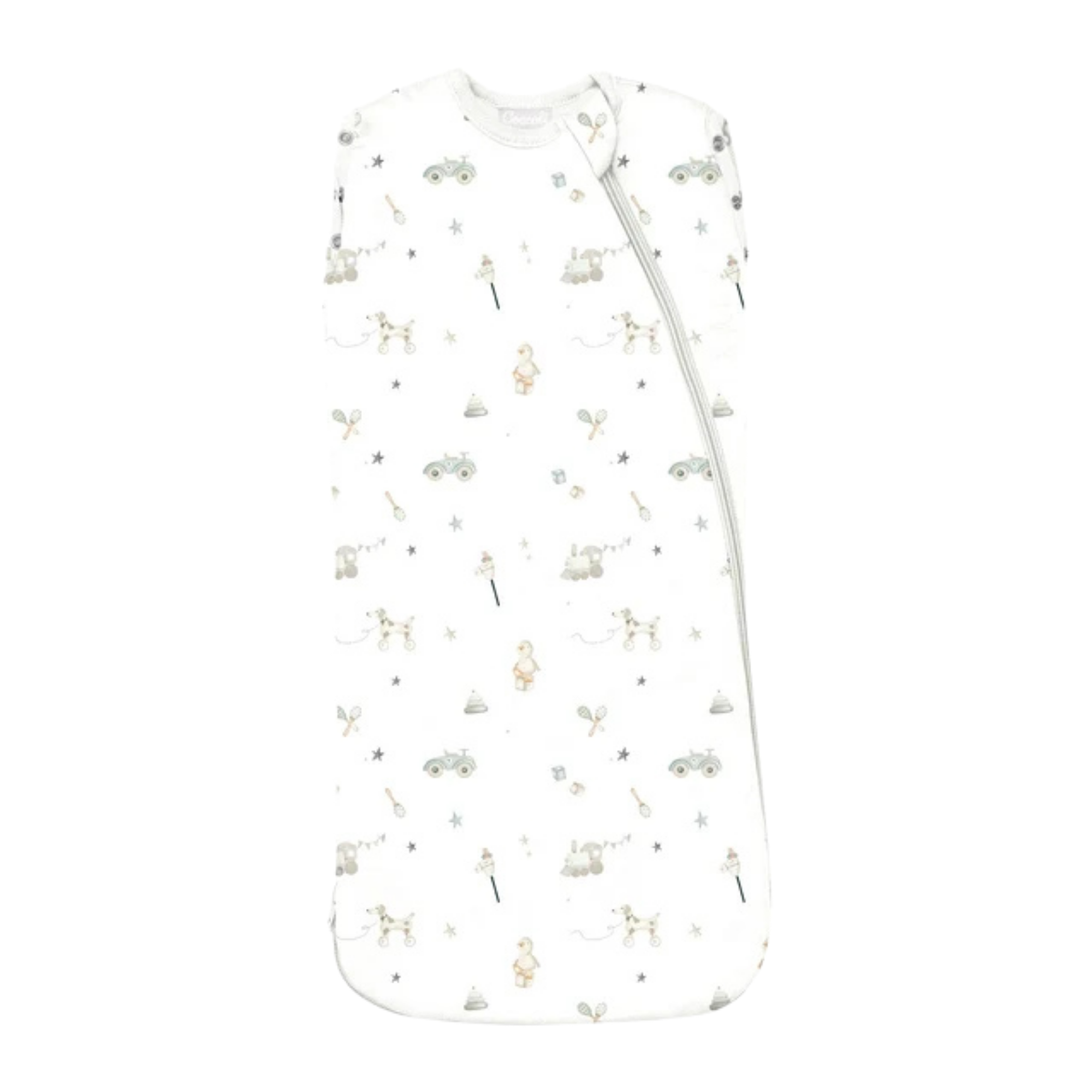COCCOLI Modal 1.5 Tog Swaddle Sleepsack - Toys on Cream